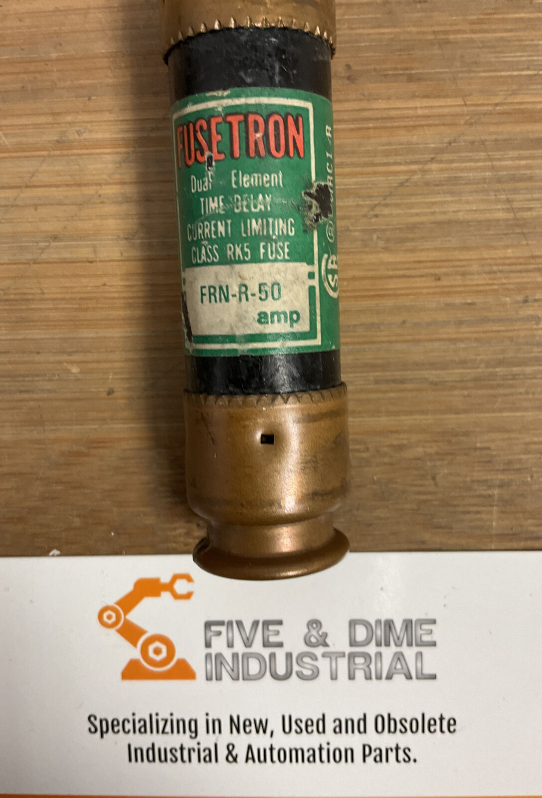 Fusetron FRN-R-50 Lot of 5  Fuse Duel Element Time Delay (BL116)