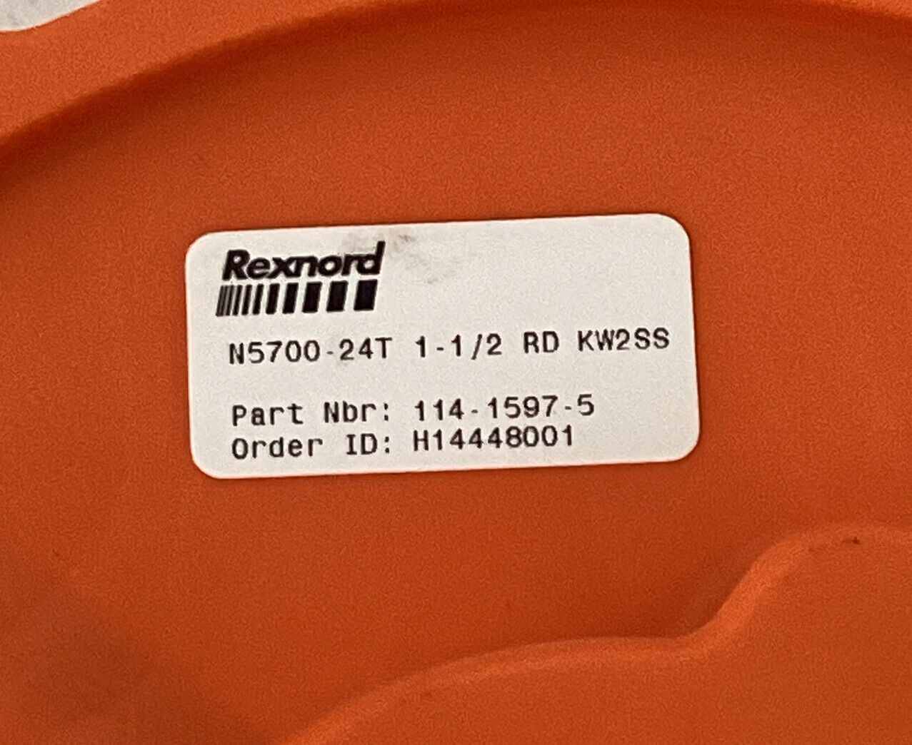 Rexnord  N5700-24T / 114-1597-5 Solid Bore Sprocket  1-1/2'' Bore New (BK111) - 0