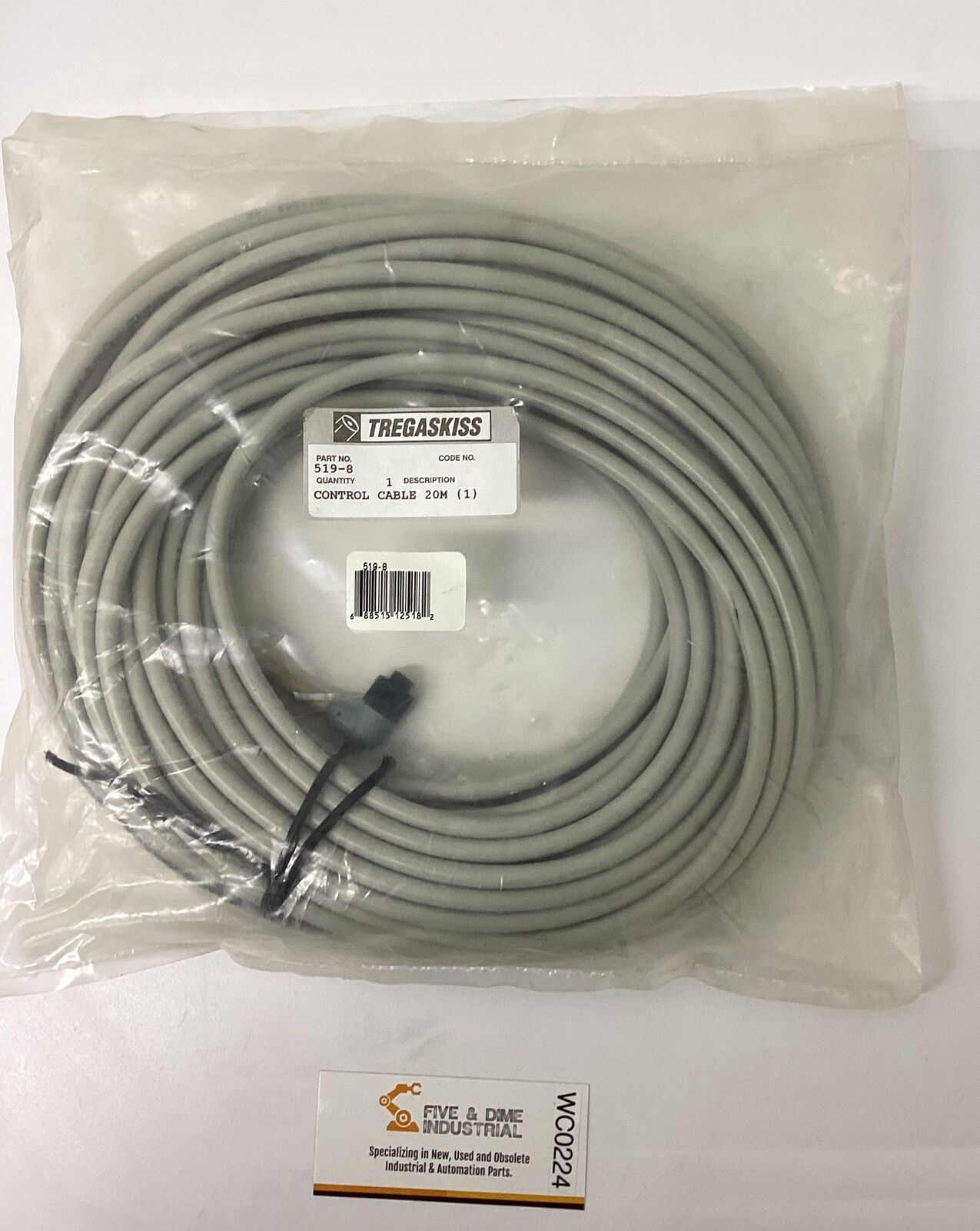 Tregaskiss 519-8 Control Cable 20-Meters (CBL163)