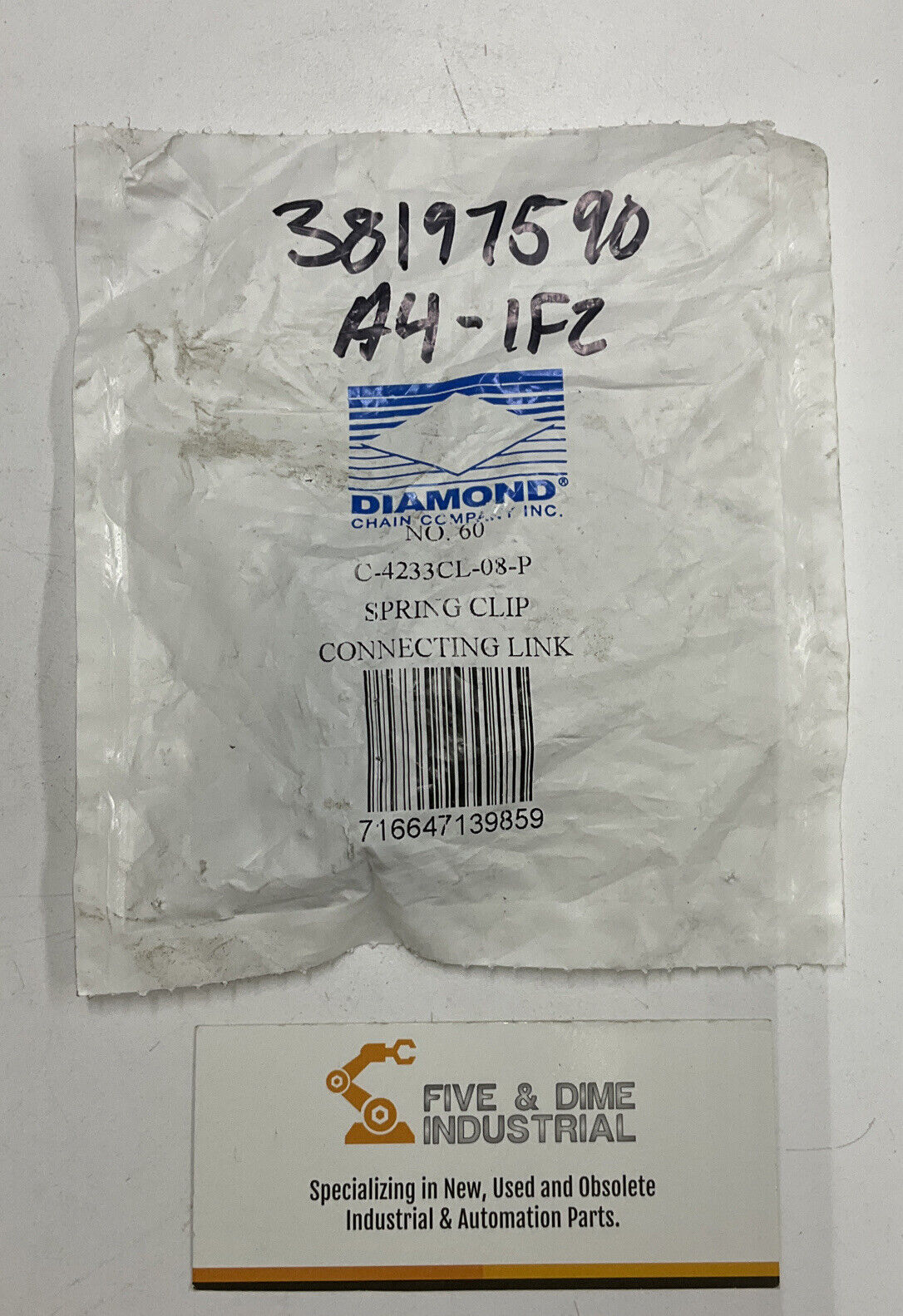 Diamond C-4233CL-08-P  Spring Clip Connecting Link (YE214)