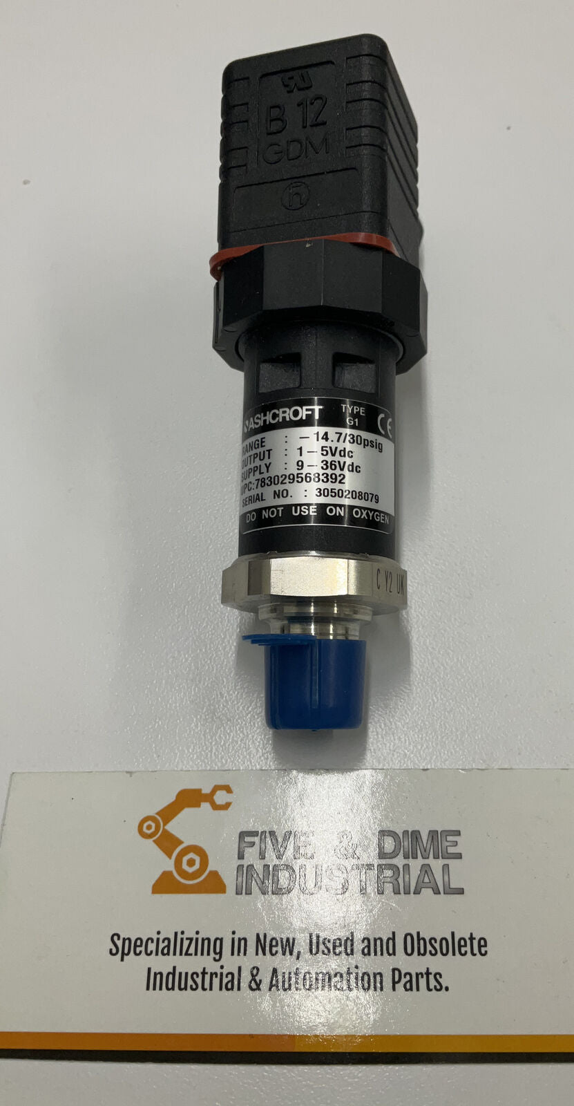 Ashcroft CY2UK New Pressure Switch B 12 GDM 14.7/30psig (BL251) - 0