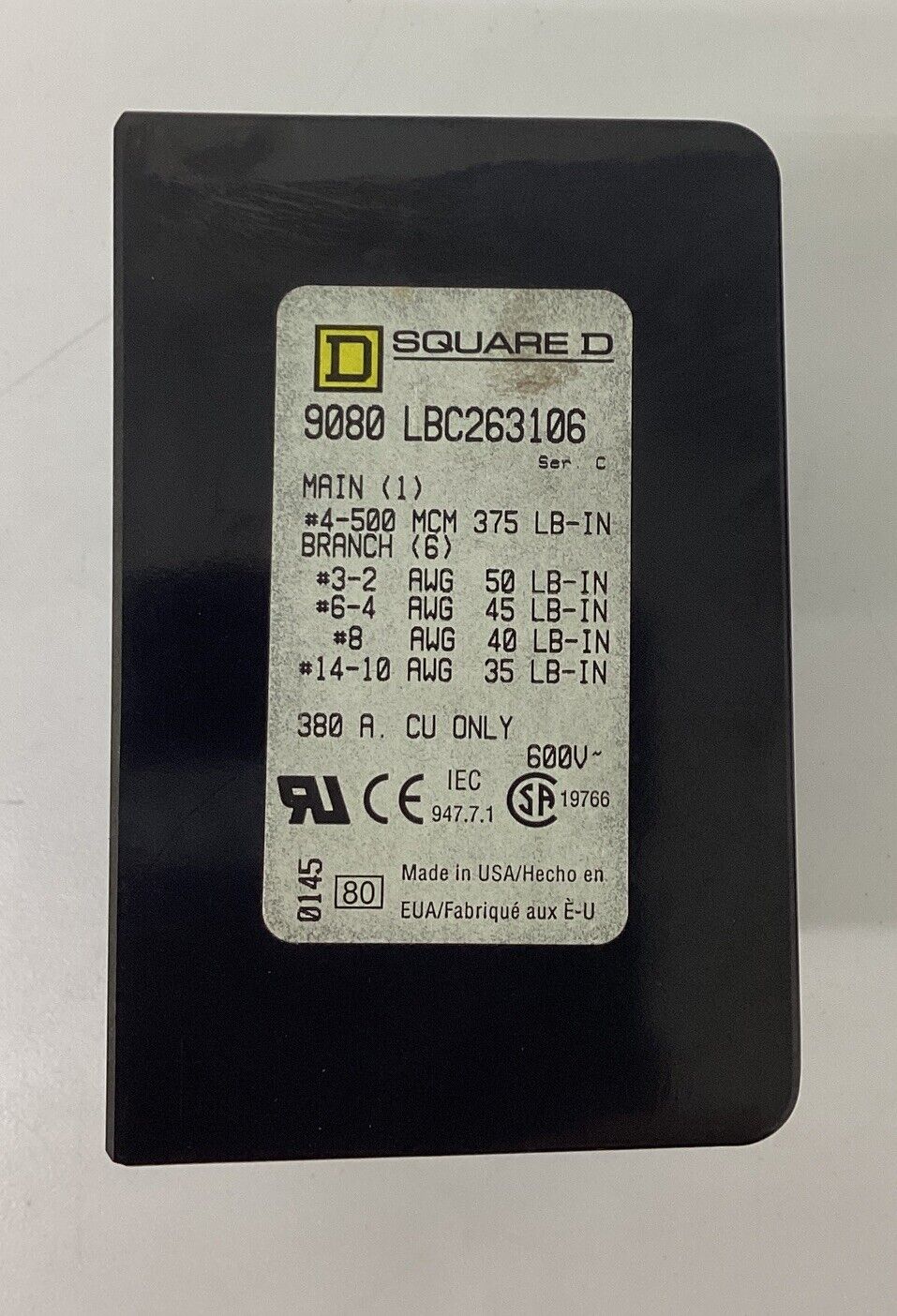 Square D 90B0-LBC263206 Power Distribution Box (CL106)
