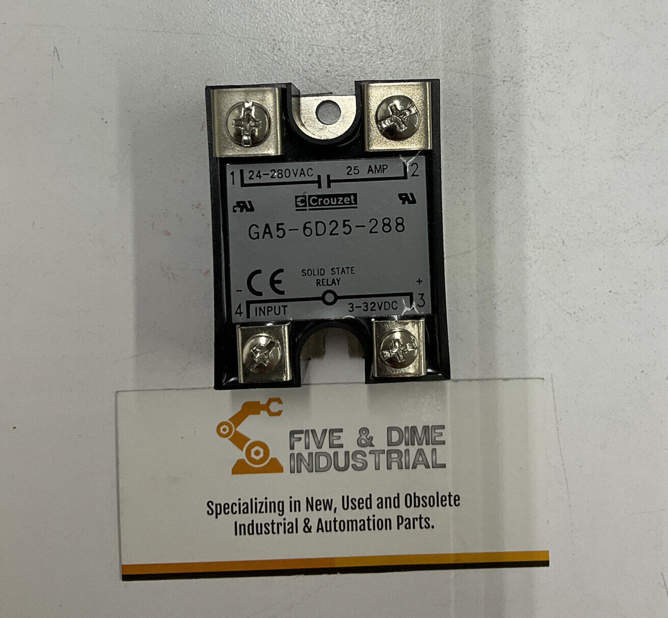 Crouzet GA5-6D25-288 New Solid State Relay 25A 24-280 VAC (CL176)
