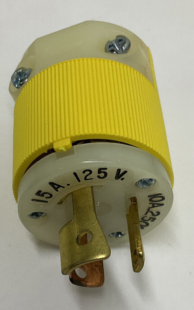 Hubbell HBL7567CY / 7567CY Twist-Lock 3-Pole 3-Wire Plug (YE258)