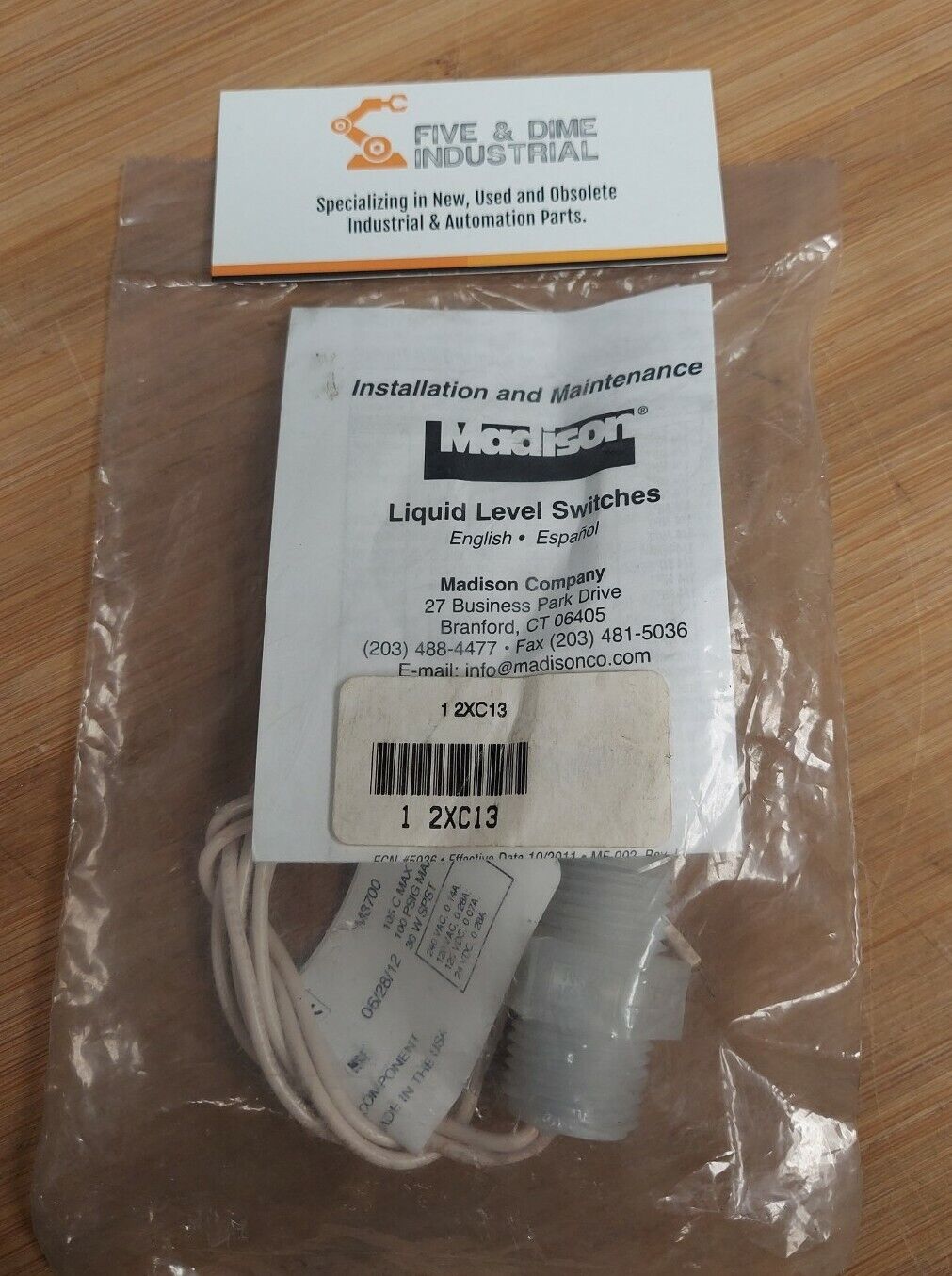 Madison 2XC13 100PSI Liquid Level Switch - USA Made (YE123)