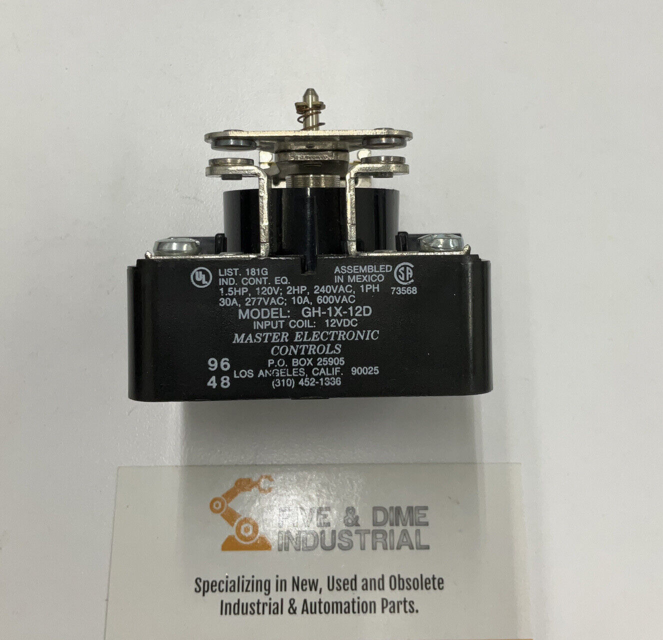 Master Electronic Controls GH-1X-12-D Relay (CL105) - 0