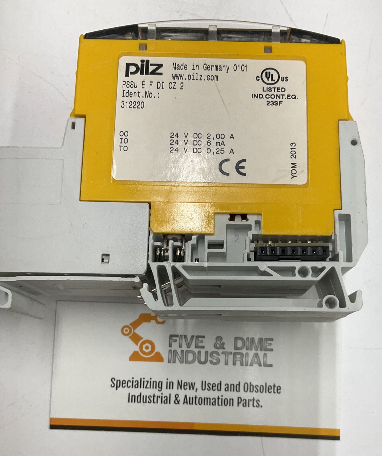 Pilz 312220 PSSu E F DI OZ 2 Digital I/O Module W/ Base Unit (RE111)