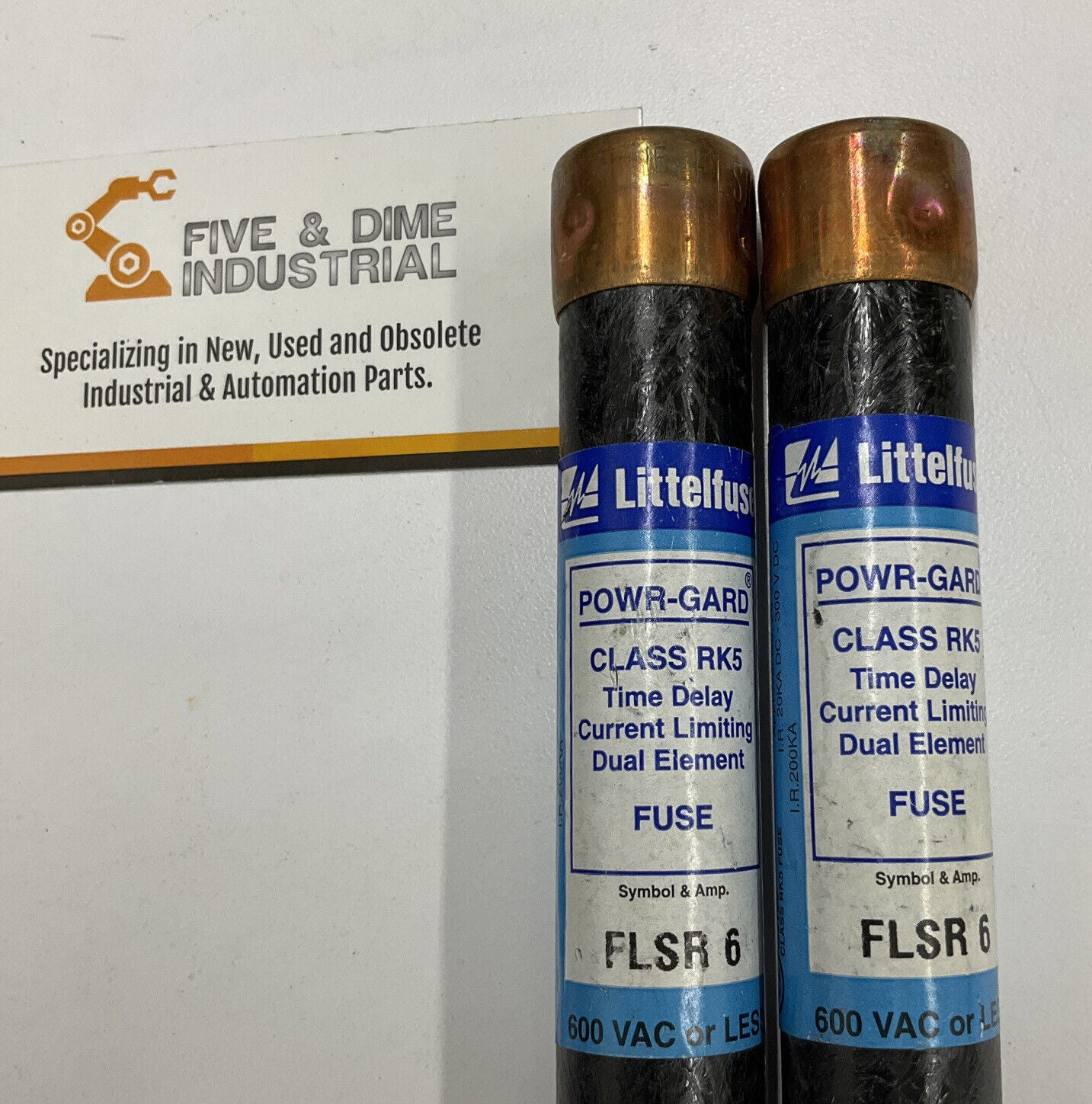 Littelfuse FLSR-6 Lot of 2  Fuse 6A 300V (BL265) - 0