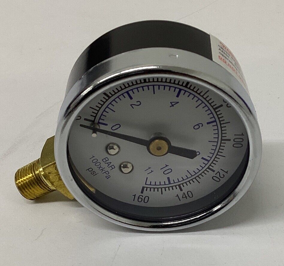 Unbranded 101D-208F  2 0-160 PSI 1/8 NPT  LM  Pressure Gauge (YE221)