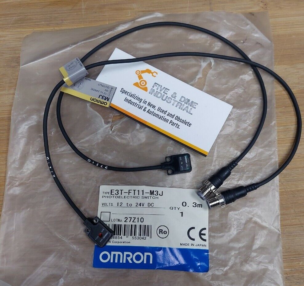 OMRON E3T-FT11-M3J 0.3M 12-24VDC New Photoelectric Switch (YE130)