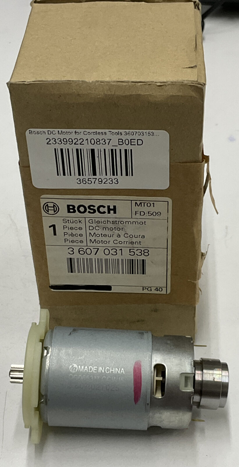 Bosch DC Motor for Cordless Tools 3607031538 3-607-031-538 (BL173) - 0