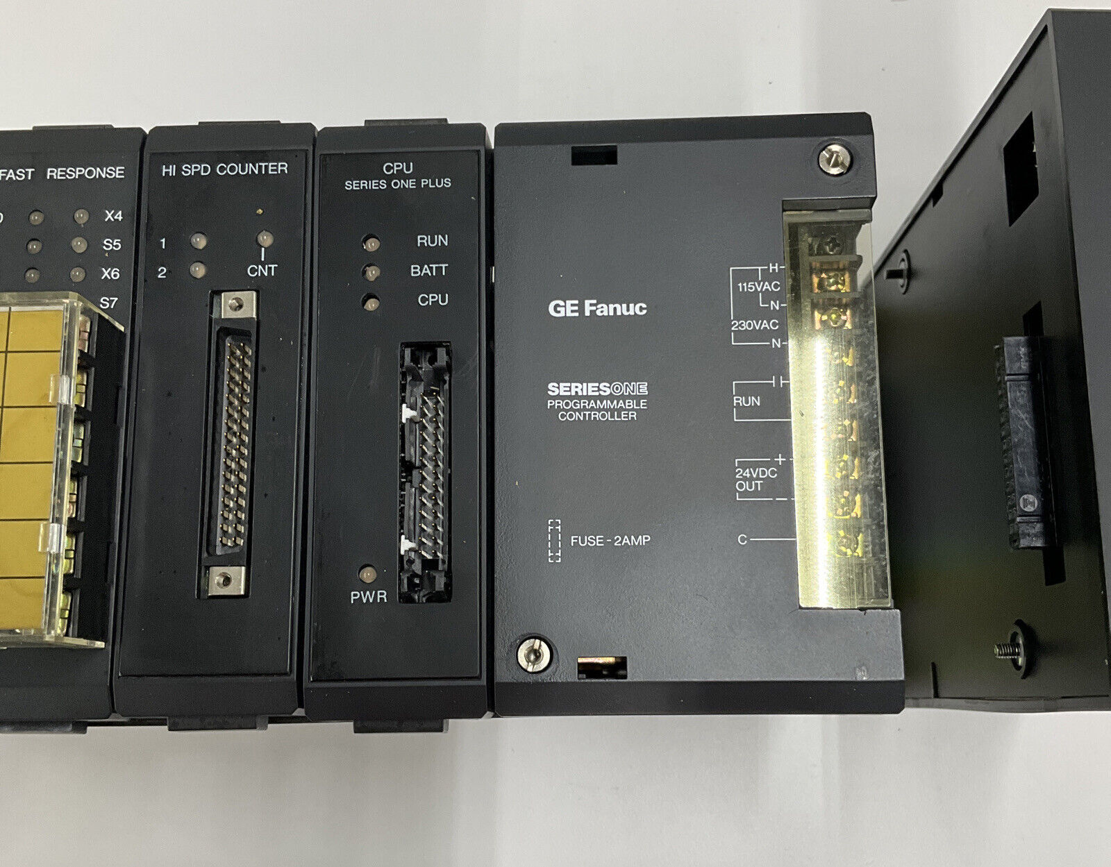 GE Fanuc IC610CPU106C 3.7K Ram w/ Modules & Timer/Counter Setpoint Unit (OV110)