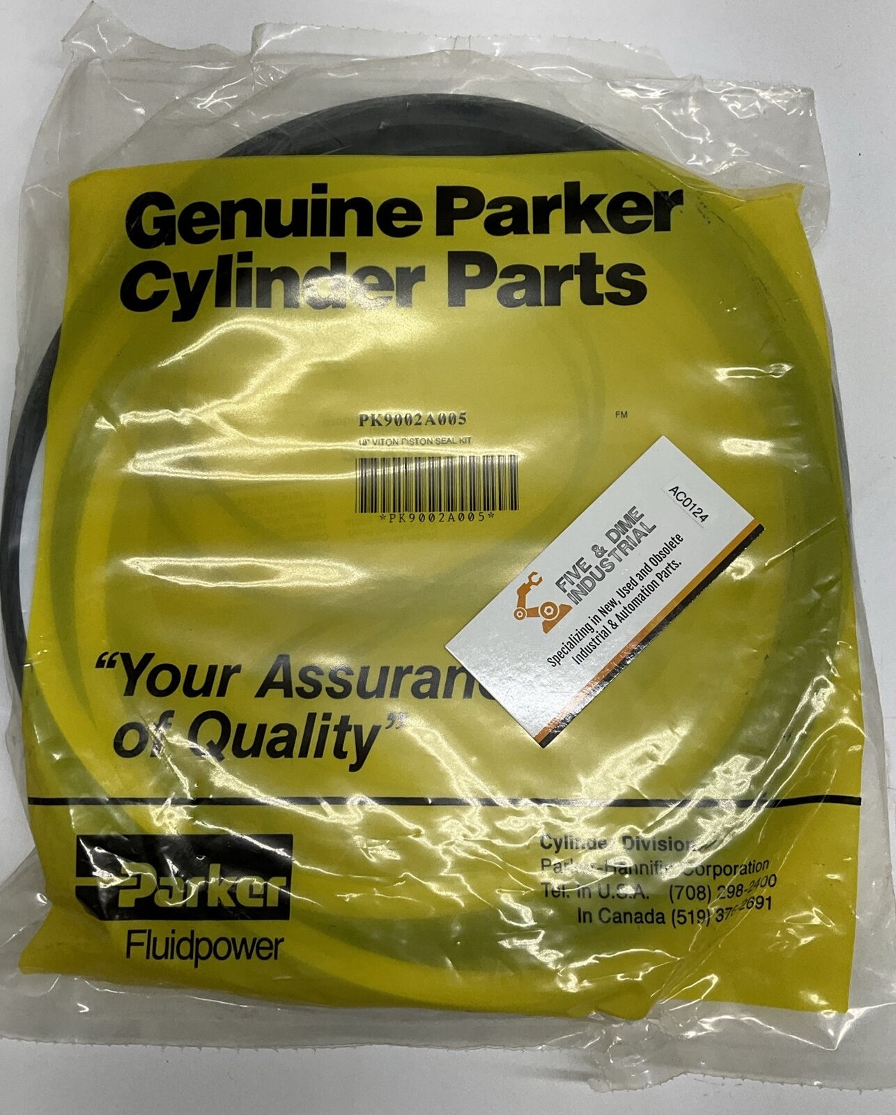Parker PK9002A005 10" Viton Piston Seal Kit NEW (BK152)
