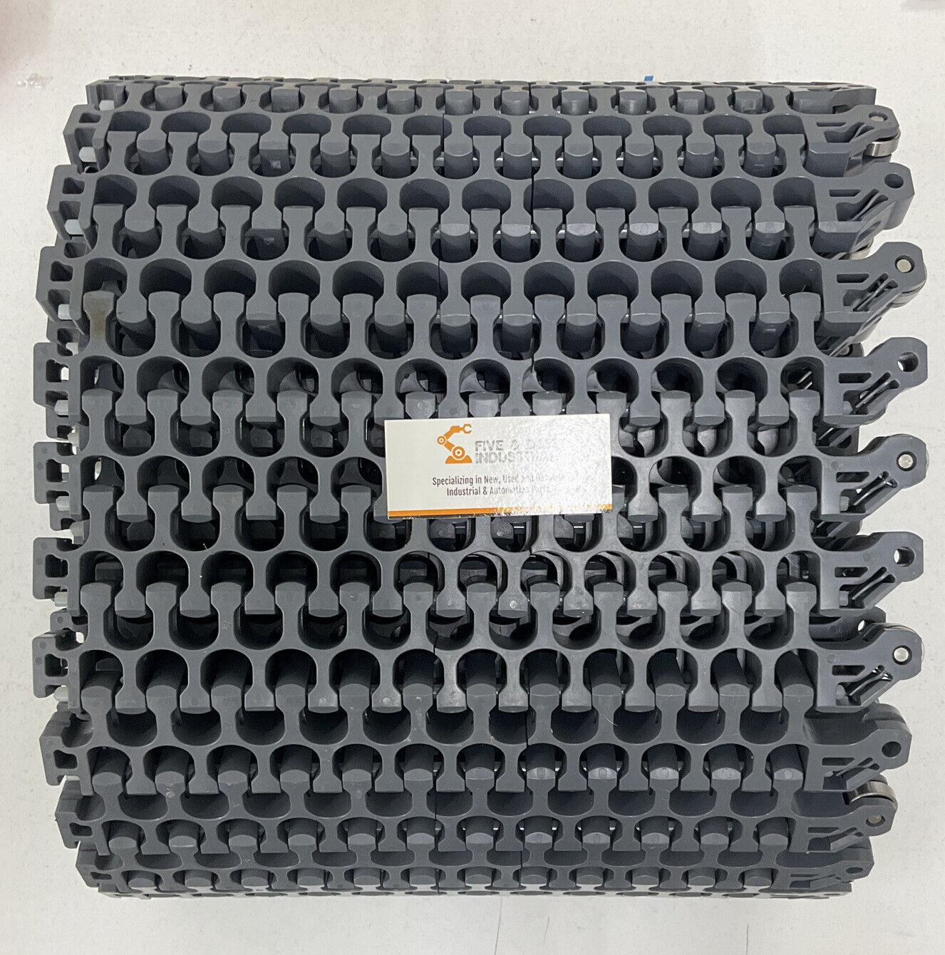 Intralox 2200-14 Grey Radius Flush Grid High Deck w/ Edge Bearing 10 Ft. (OV107)