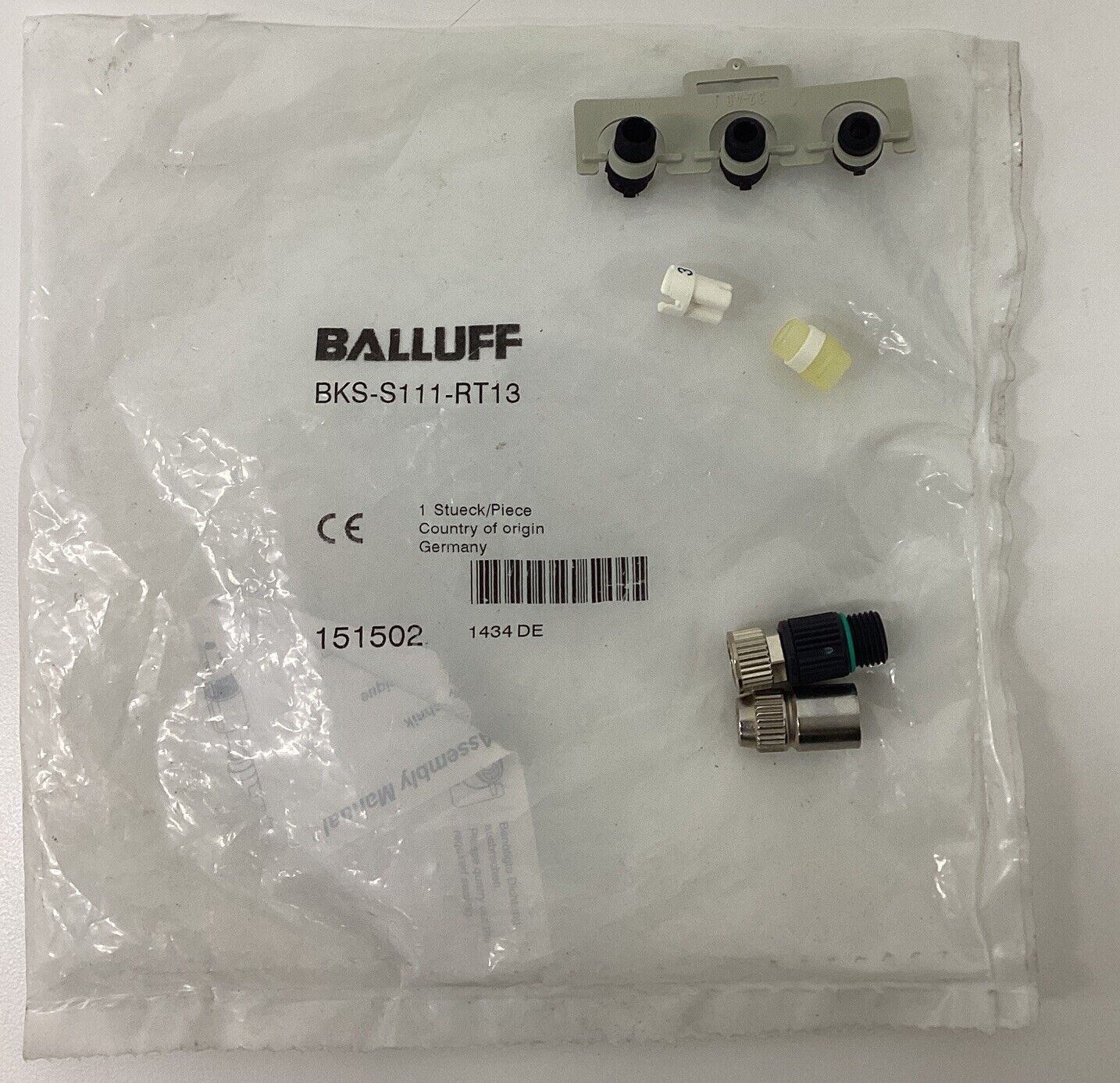 Balluff BKS-S111-RT13 / BCC02HC M8, Female 3-Pin Field Connector (BL244)