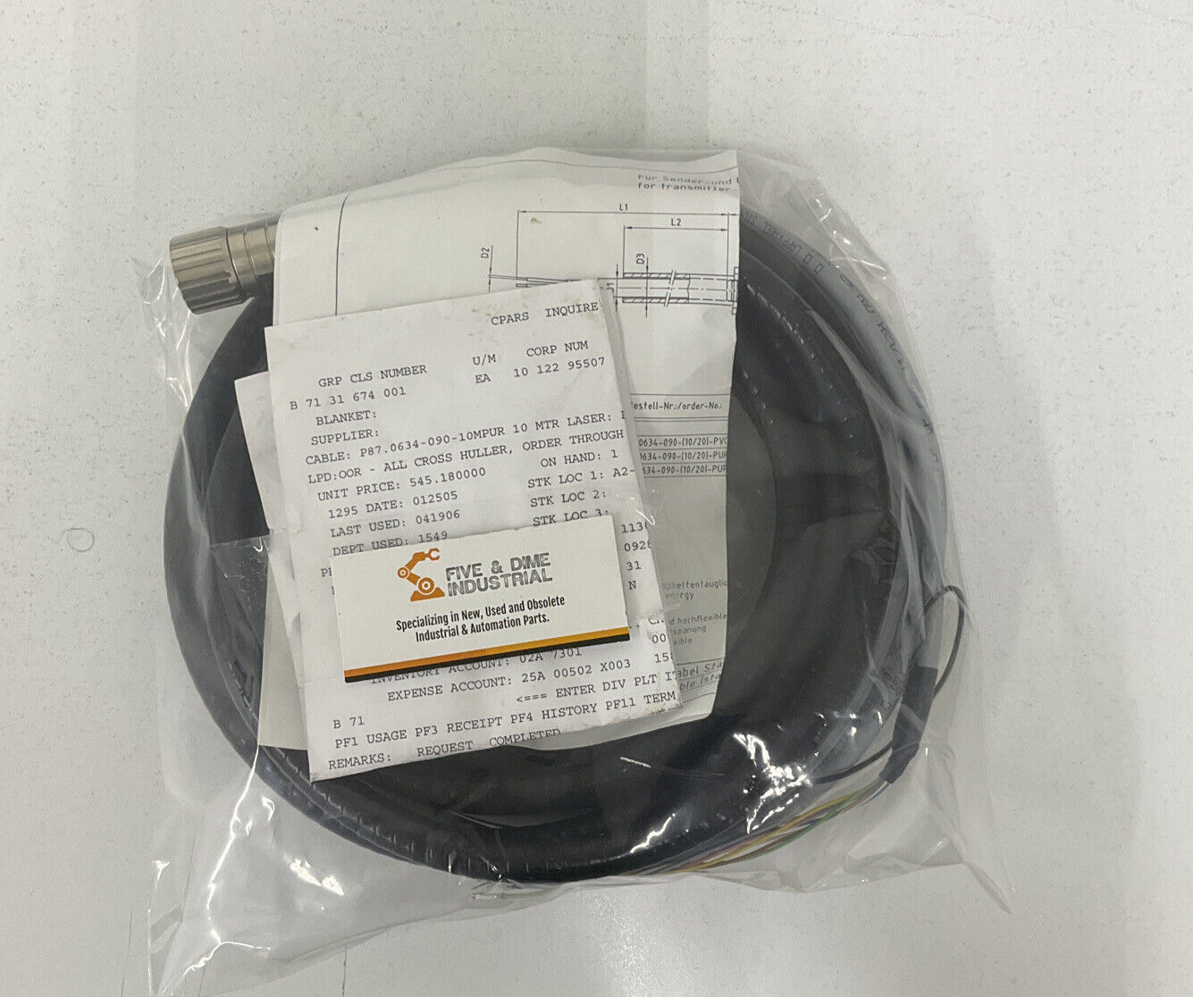 BLUM P87063409010M Connector Cable (CBL132)