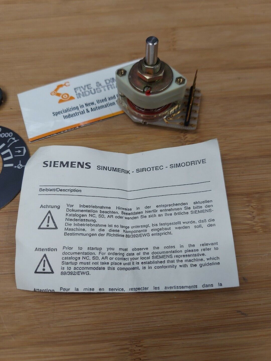 Siemens Spindle Magnification Mode Switch 6FC9301-0AE20 (BL125)