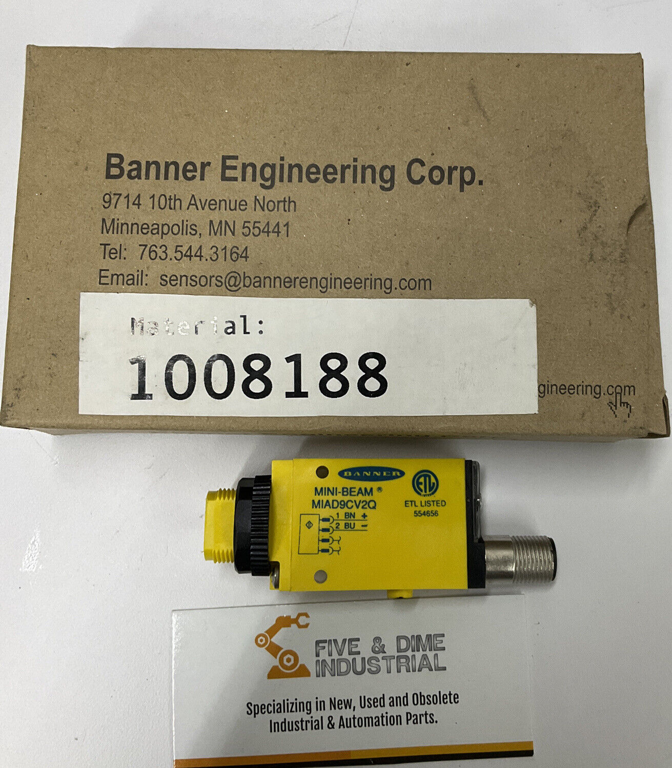 Banner MIAD9CV2Q  / 35235 Mini Beam Sensor (YE230)