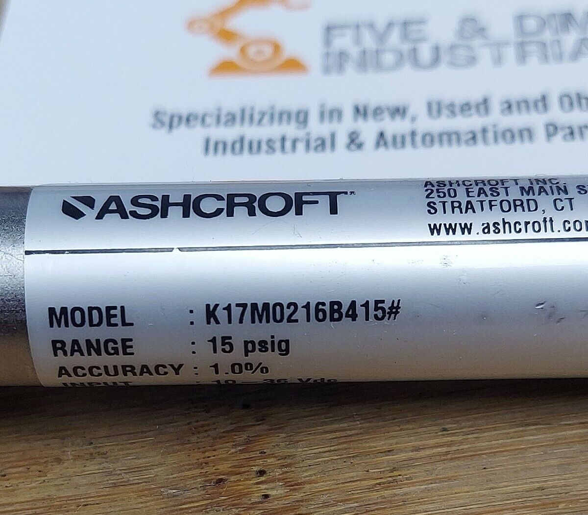Ashcroft K17M0216B415 New Pressure Transducer 10-36VDC (YE112)