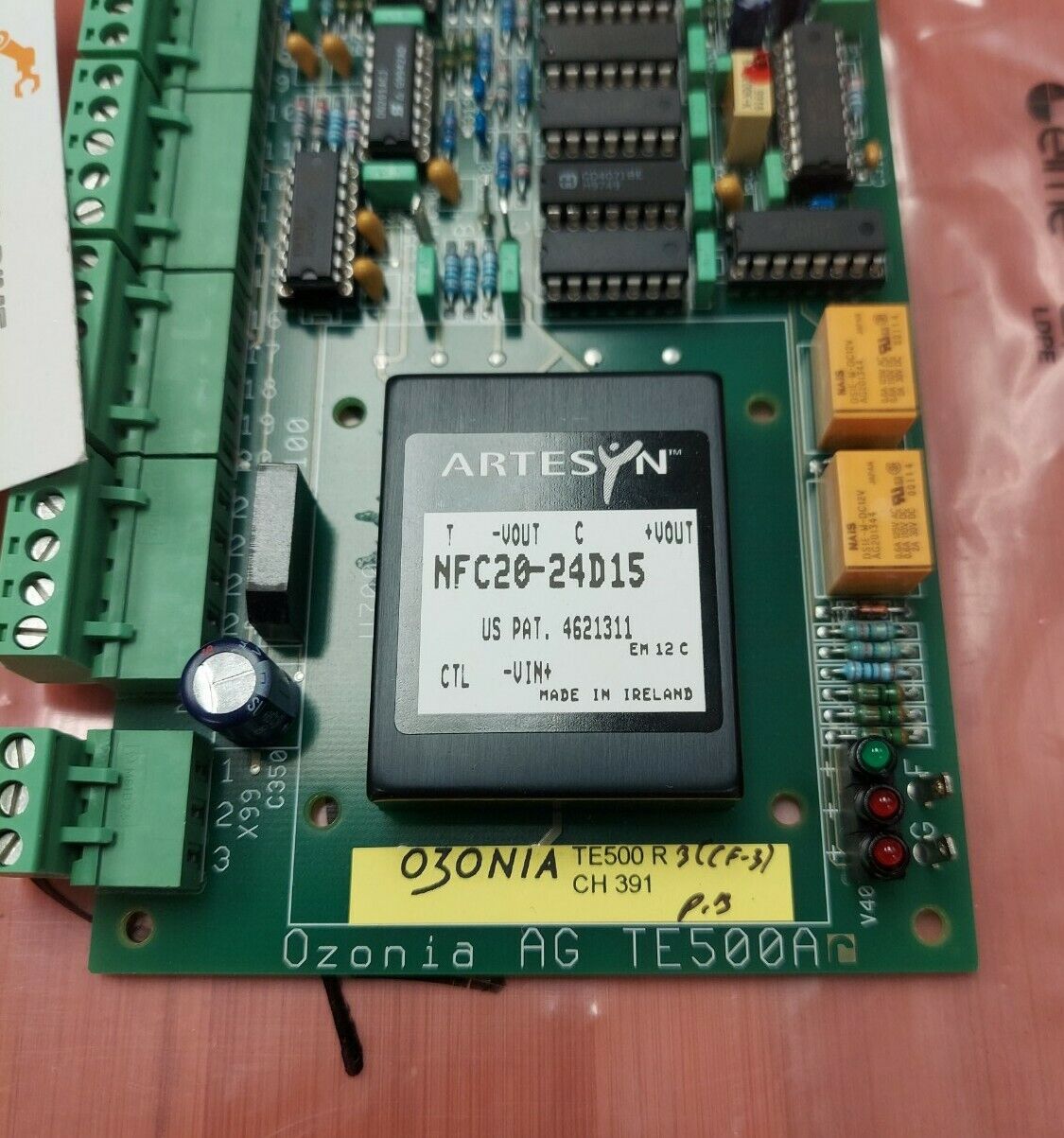 Ozonia TE500 R3 Inverter Electronics Circuit Board (CB101)