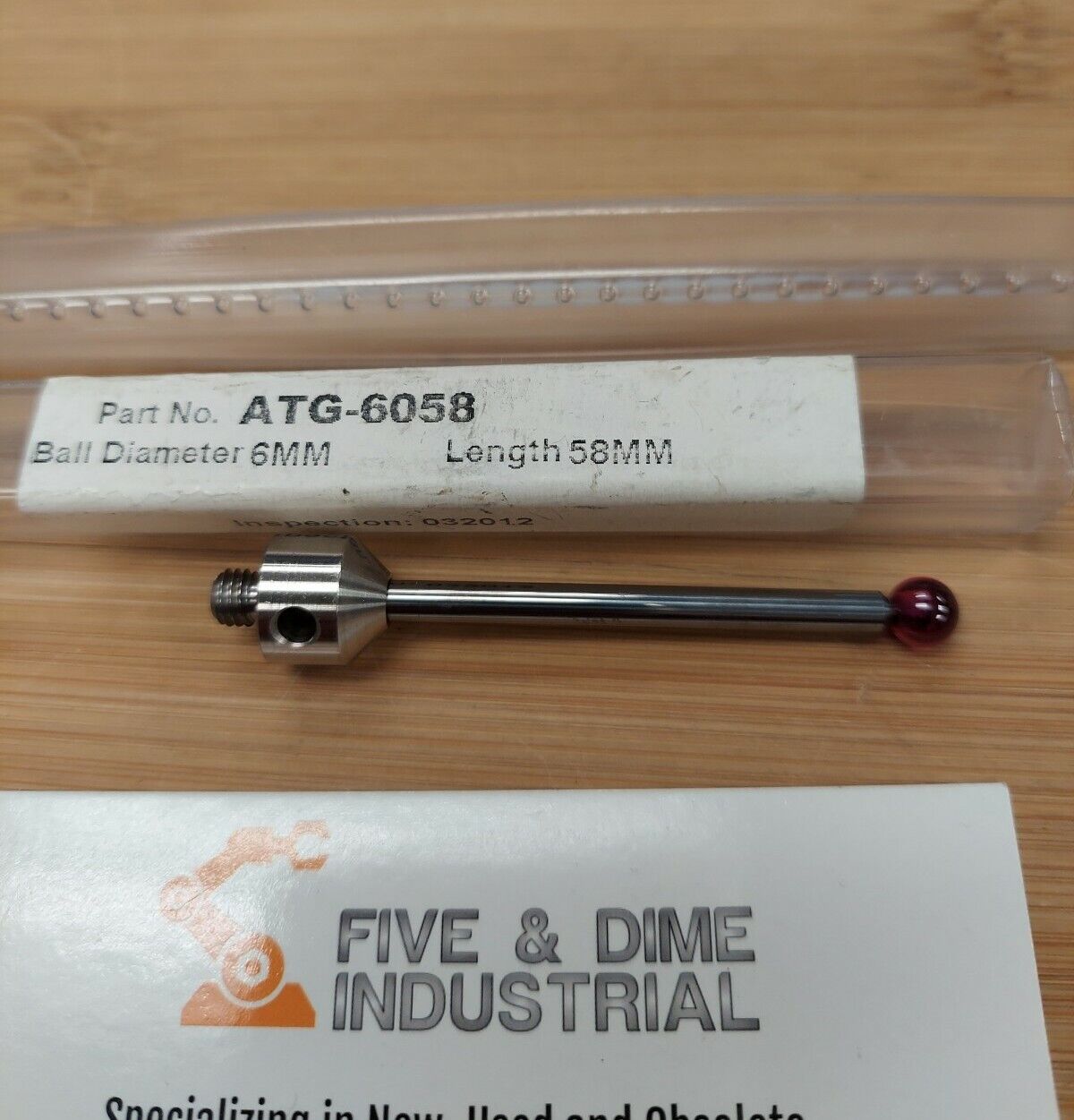 Q-Mark Manufacturing Inc. ATG-6058 Probe 6mm Ball Diameter 58mm Length (YE124)
