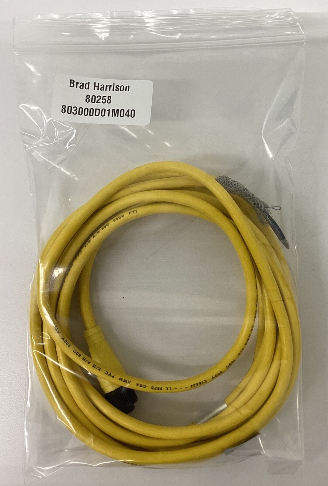 Brad Harrison 80258 803000D01M040 3P Female Micro Change Cable 4 meters (GR202) - 0