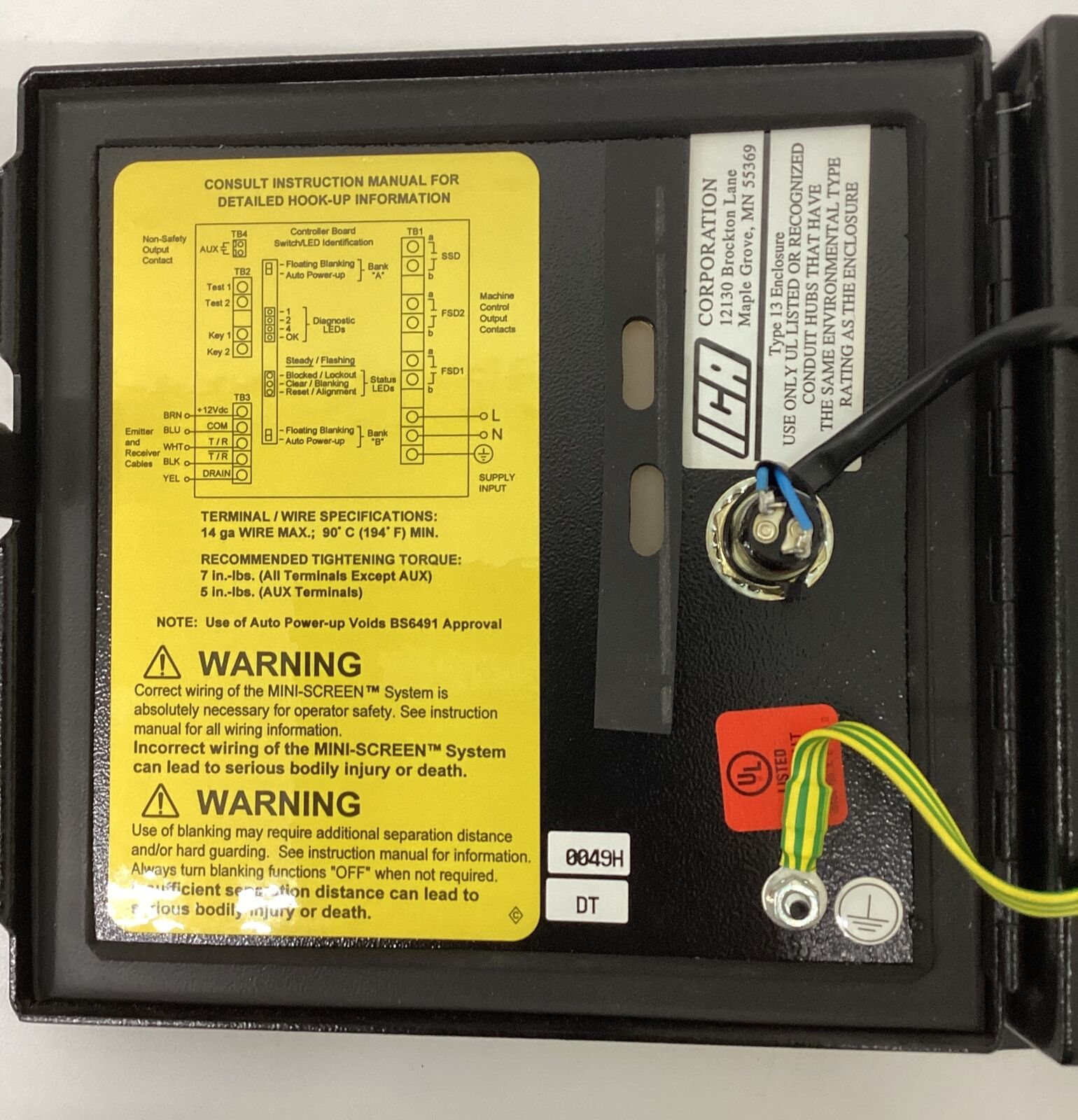 Banner MSCA-1 Mini-Screen Control Box (OV121) - 0