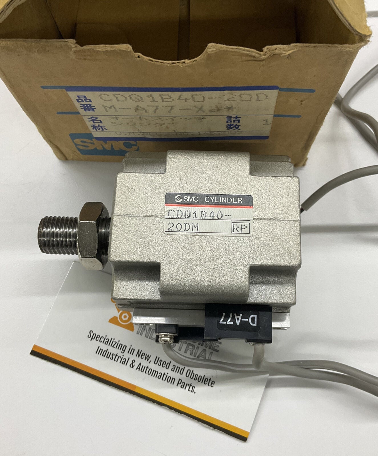 SMC New CDQ1B40-20DM Pneumatic Air Cylinder with Reed Switches / Sensors (CL166) - 0