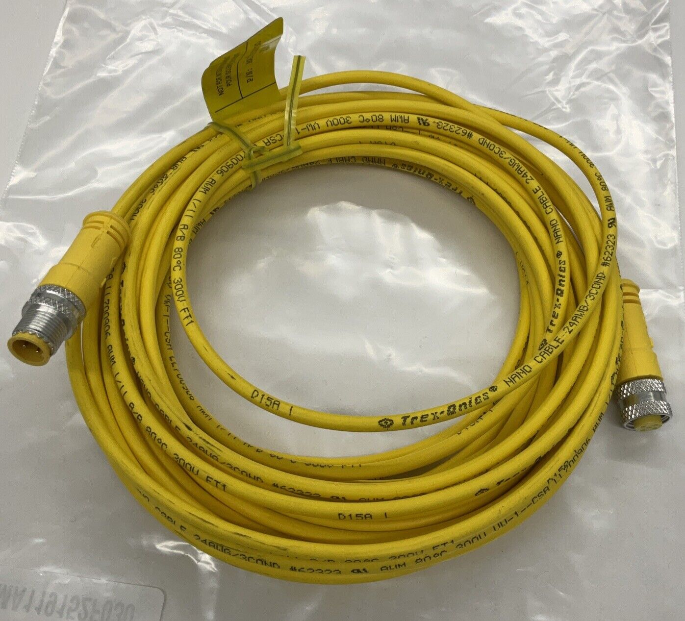 TPC Wire & Cable  MA119152F030  3-Pole M12, Straight Male/Female 30' (CBL153) - 0
