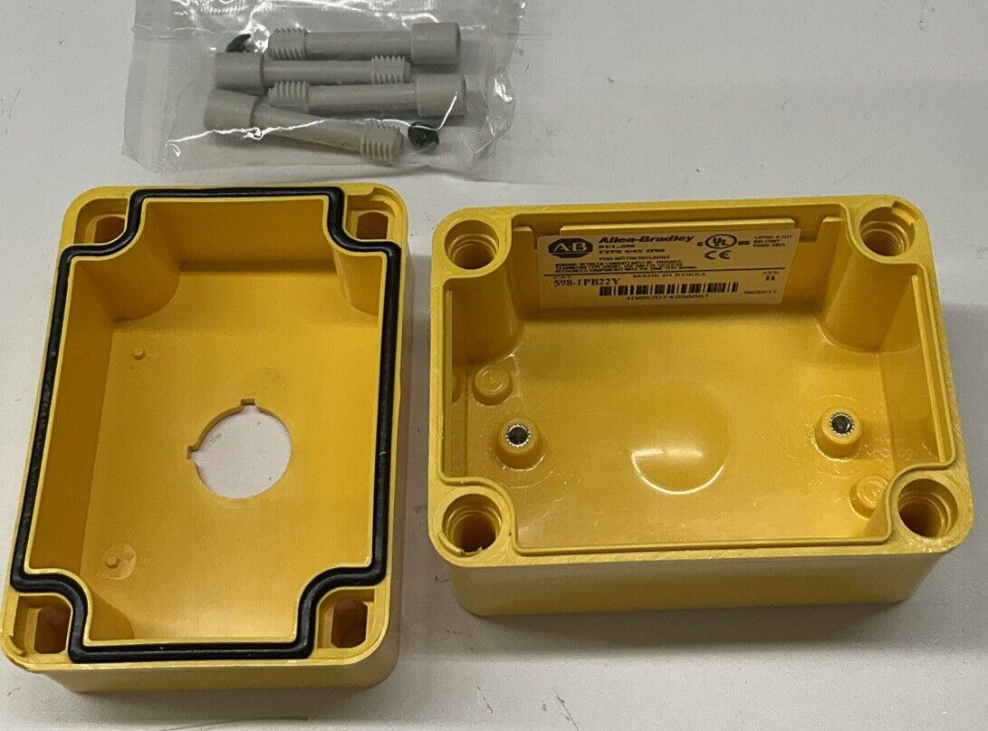 Allen Bradley 598-1PB22Y Yellow Push Button Enclosure (BL254)