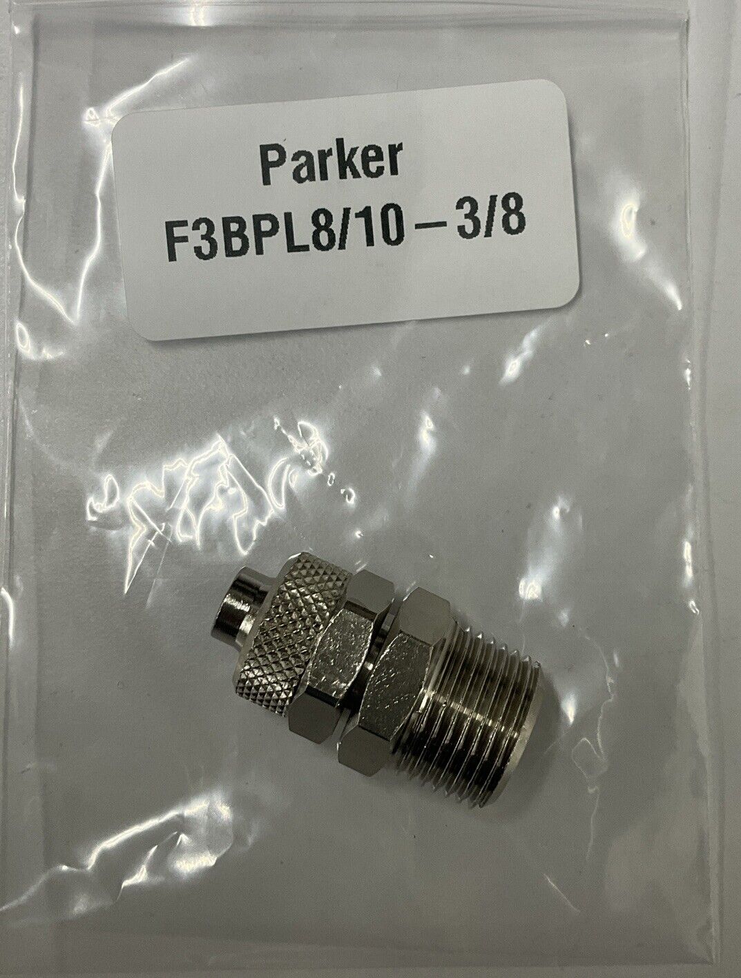 Parker F3BPL8/10-3/8 Metalic and Polymer Spigot Fitting Ser PL EV EK MV  (BL244) - 0
