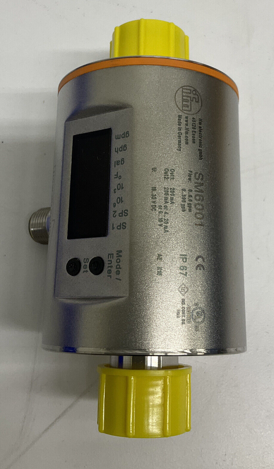 IFM SM6001 Magnetic-Inductive Flow Meter 6.6 GPM  (BL163)