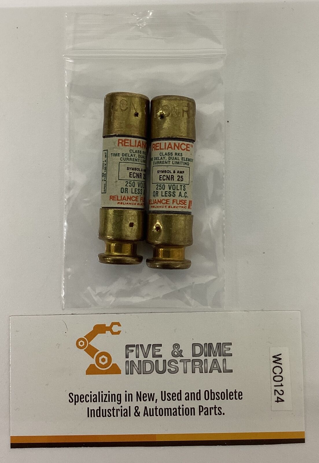 Reliance ECNR-25 Lot of 2 Time Delay Fuses RK5 (CL127)