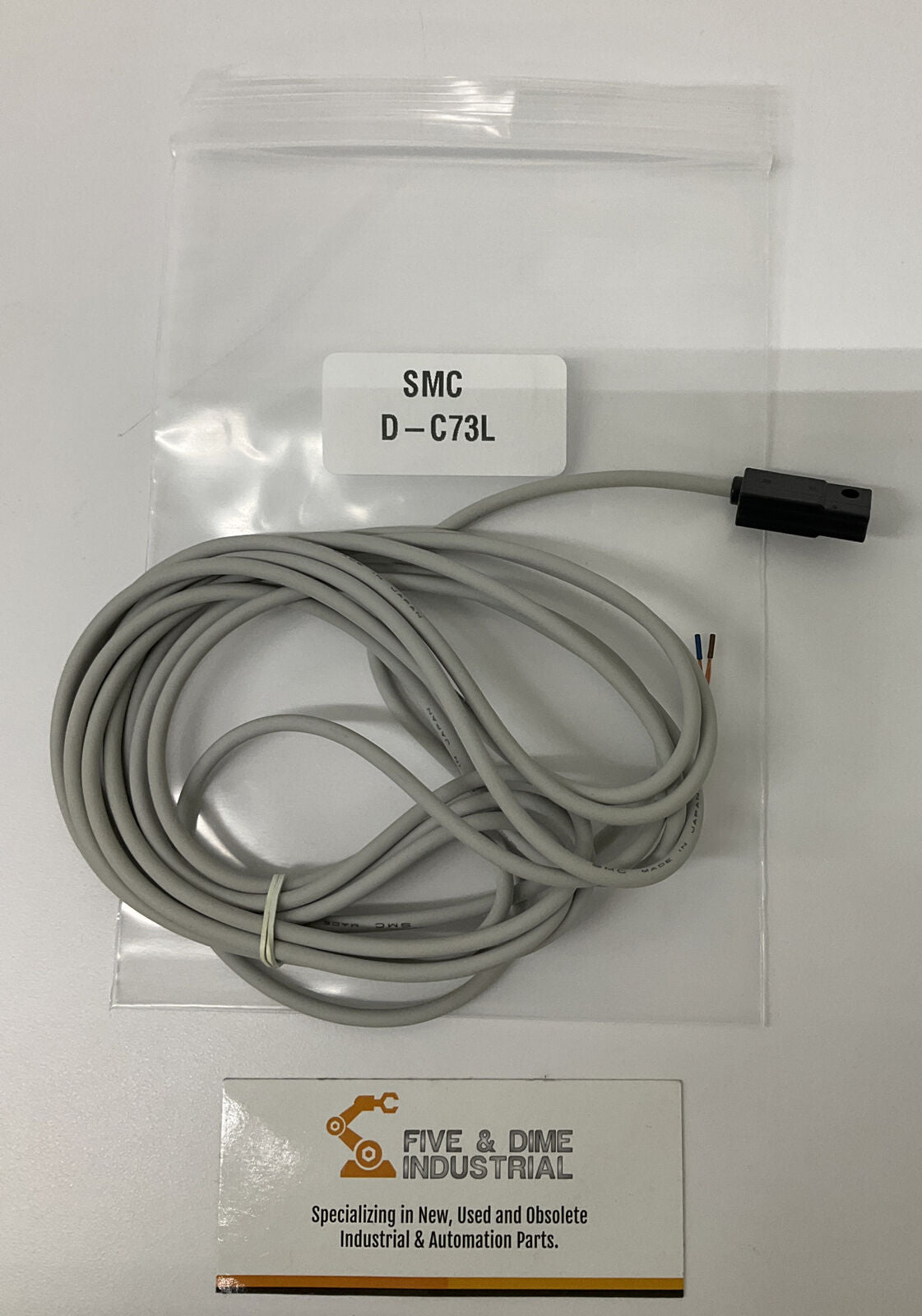 SMC D-C73L NPN Reed Switch  3 Meters  2-wire  24VDC  110VAC (RE195)