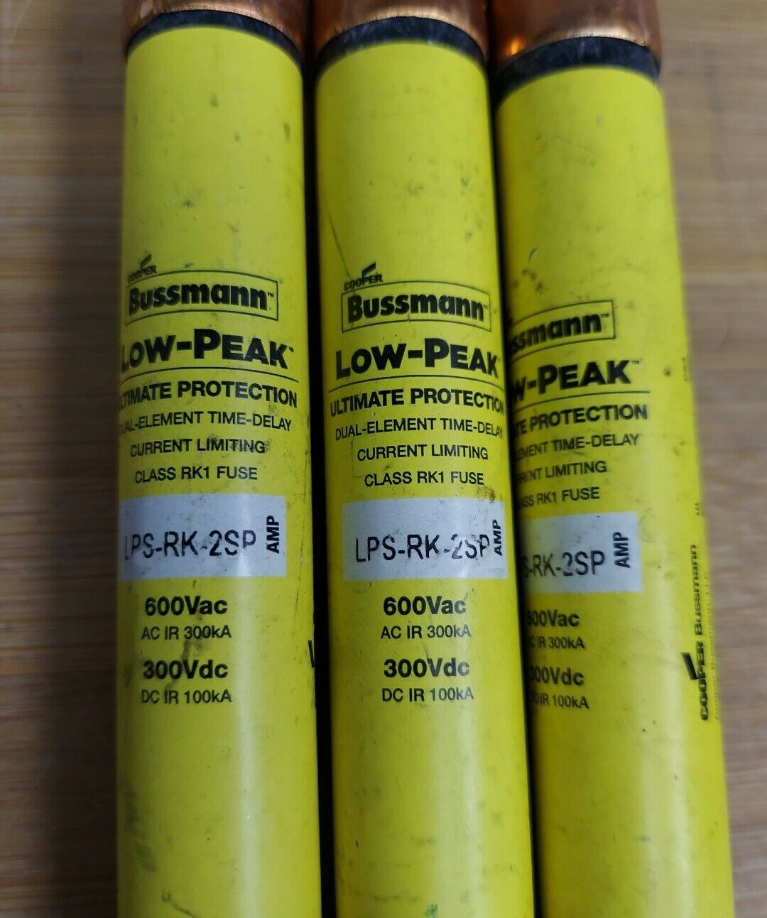 Bussmann LPS-RK-2SP 2A/AMP New Lot of 3 Fuses  (YE130)