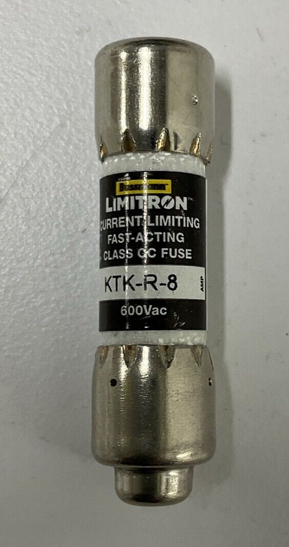 Bussman KTK-R-8 Lot of 6  Fast-Acting 8-AMP Fuses (YE213) - 0