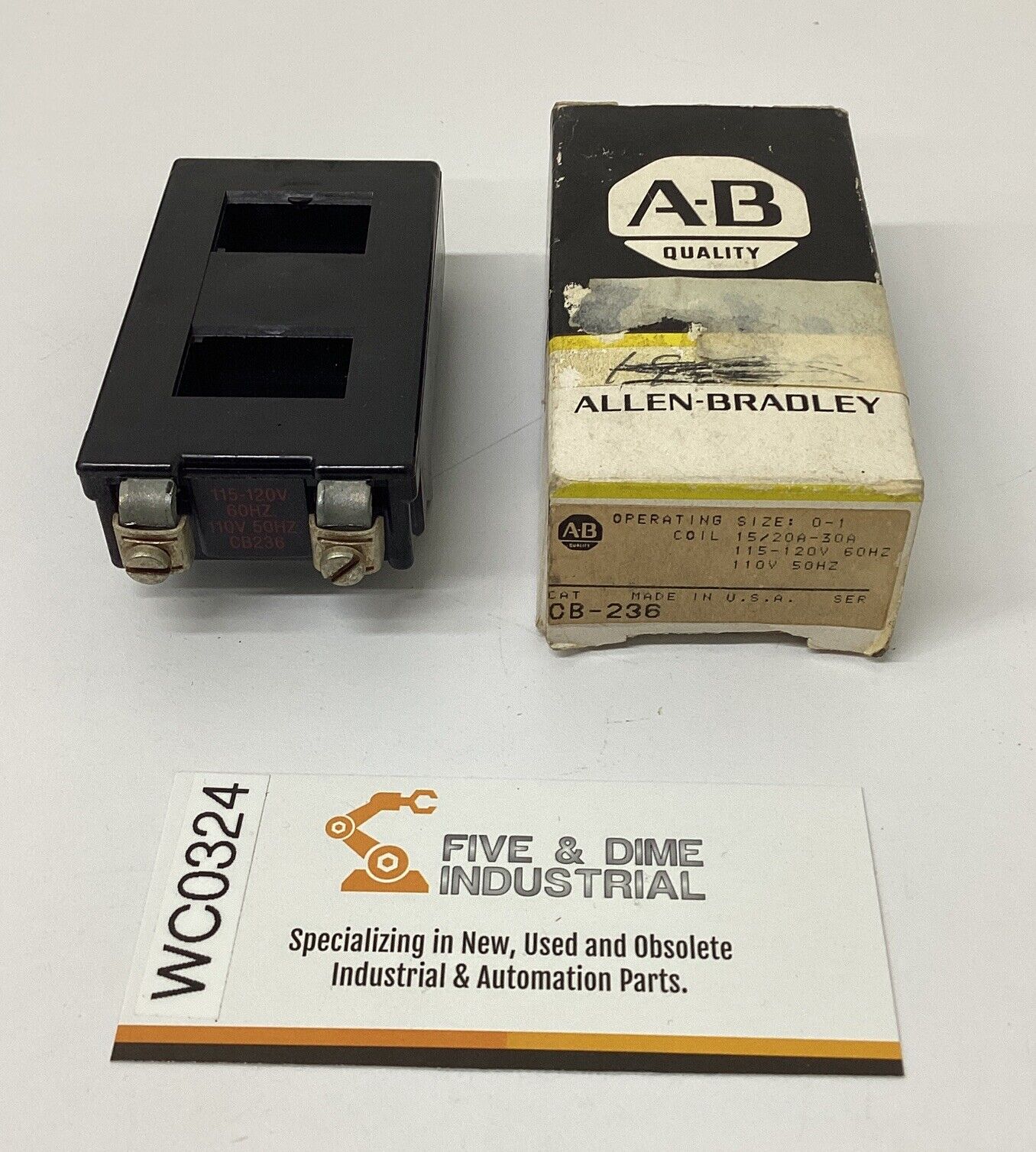 Allen Bradley CB-236 Operating Coil Size 0-1, 110/120VAC (BL269)