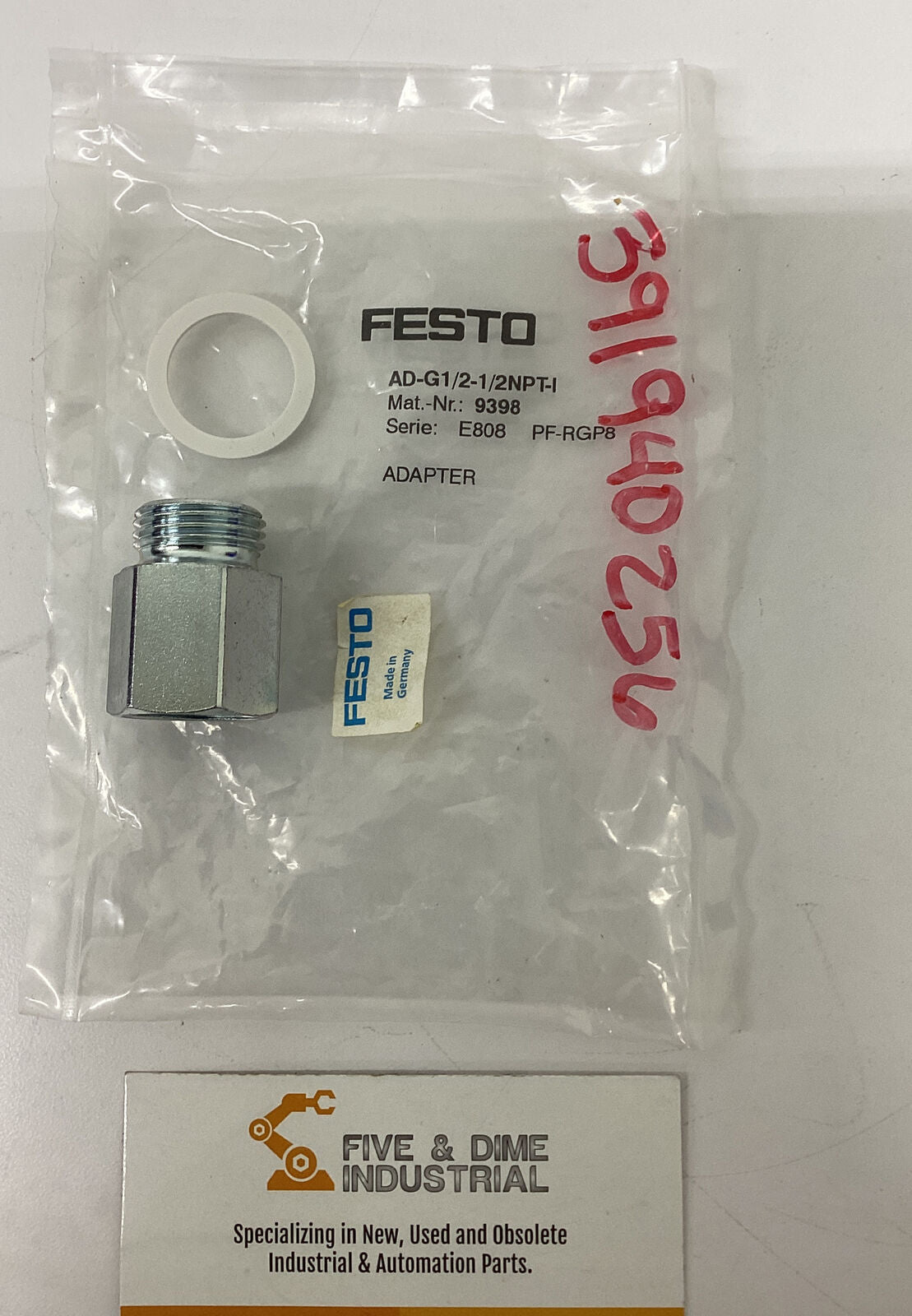 Festo AD-G1/2- 1/2NPT-I 9398 Adapter