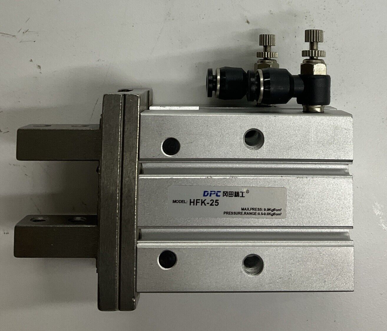 Airtac DPC HFK-25 Pneumatic Parallel Gripper w/Flow Valves (RE162) - 0