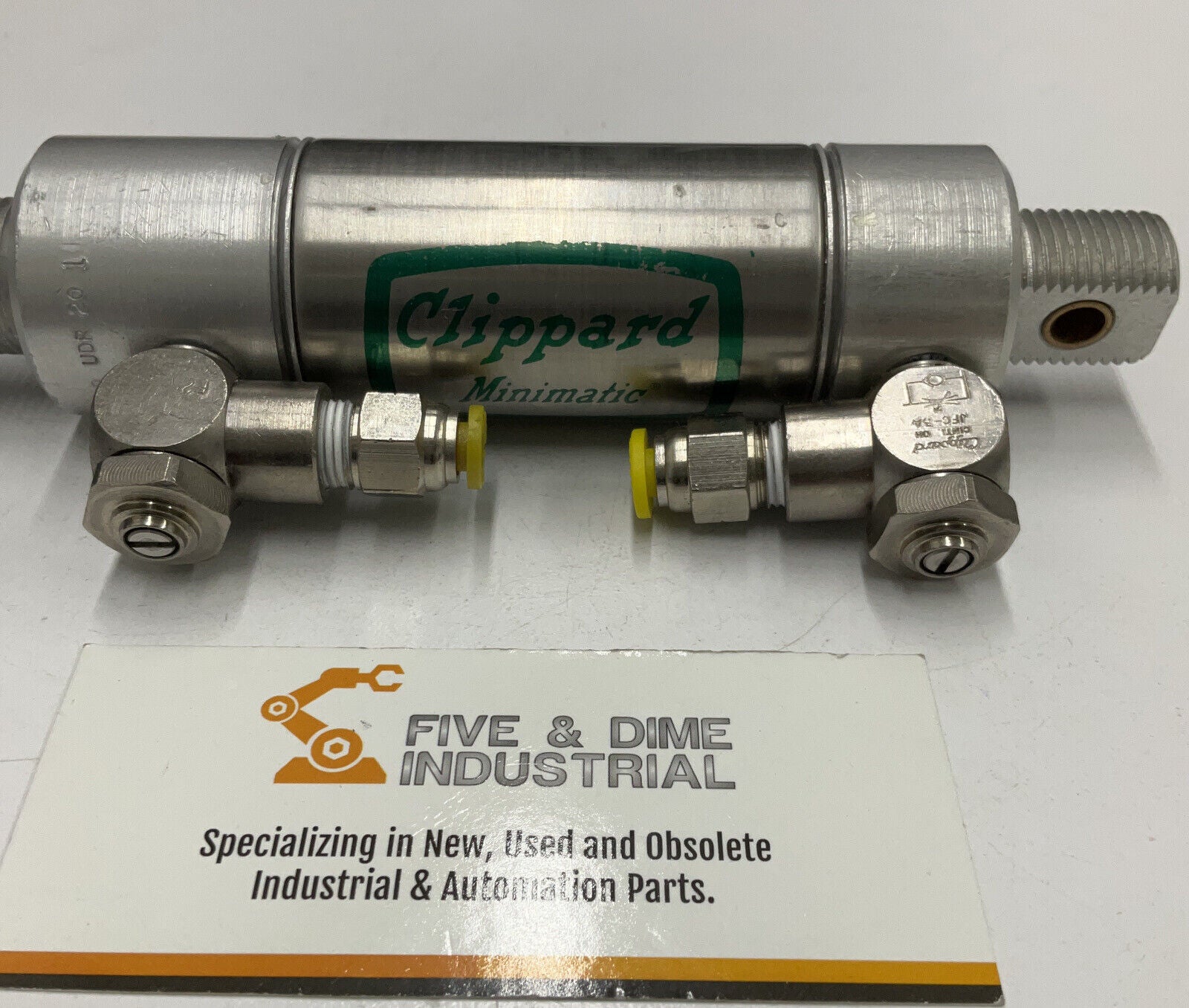 Clippard UDR-2-1 Pneumatic Cylinder 1-1/4" Bore 1" Stroke w/ Fittings (BL192) - 0