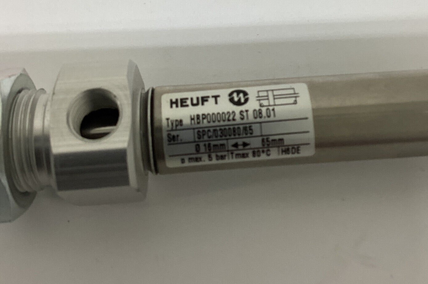 Heuft  HBP000022 Pneumatic Cylinder 16mm-65mm  (YE194) - 0