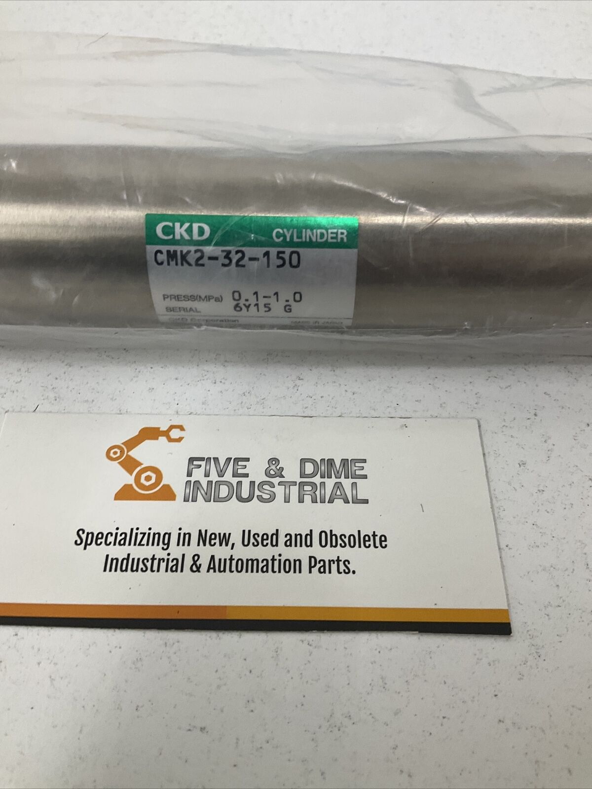 CKD CMK2-32-150 Pneumatic Cylinder Kit w/ Mounting Hardware & Reed Switch YE171