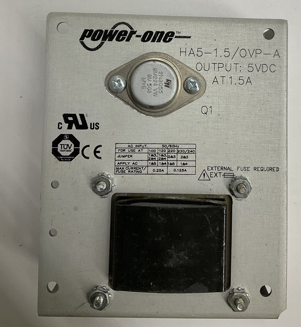 Power-One HA5-1.5/OVP-A New 5 Volt 1.5 AMP Power Supply (YE251)
