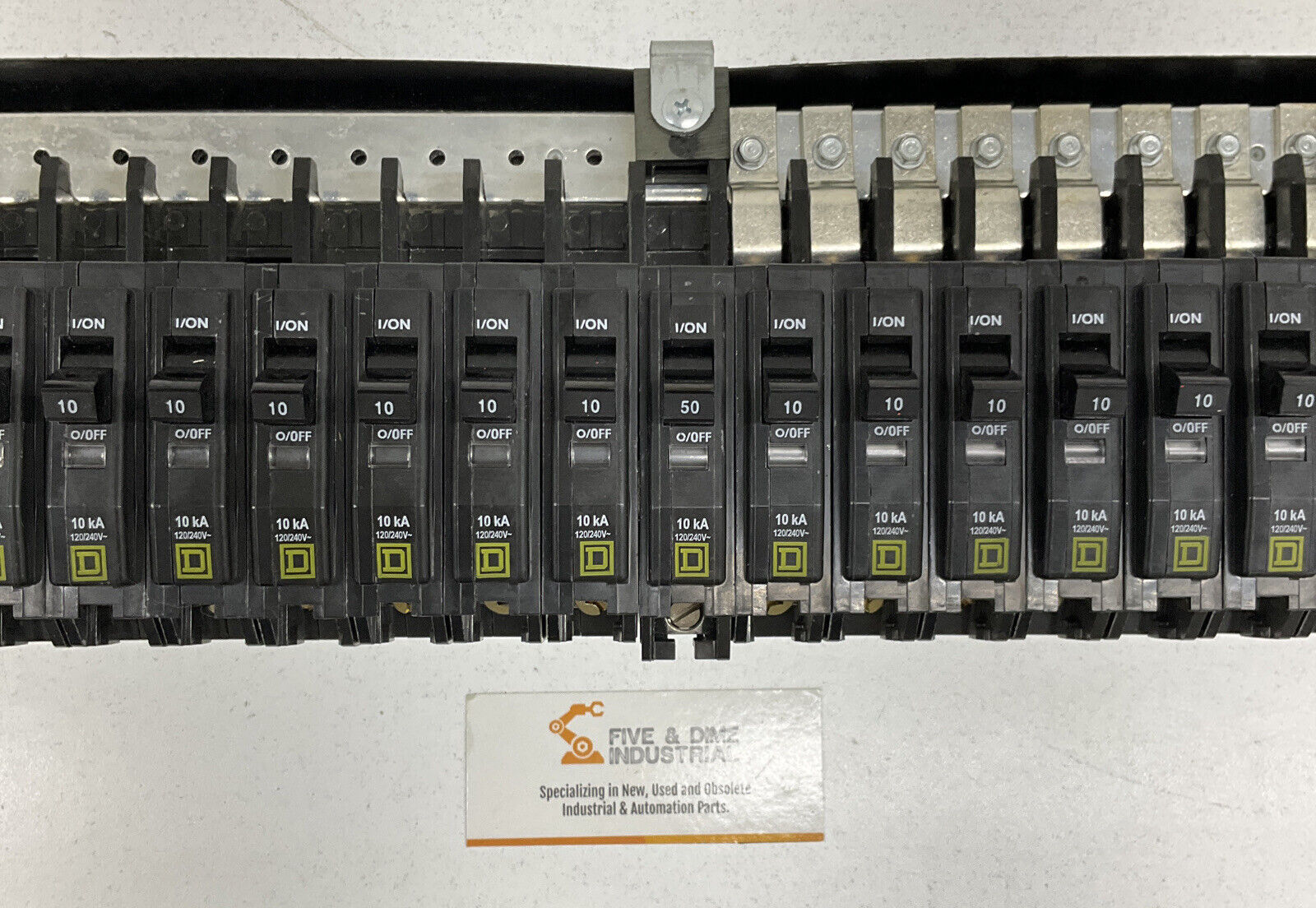 Square D NQM810M1CSB8 Panelboard  100A w/ (18) DP-4075 Circuit Breakers  OV108