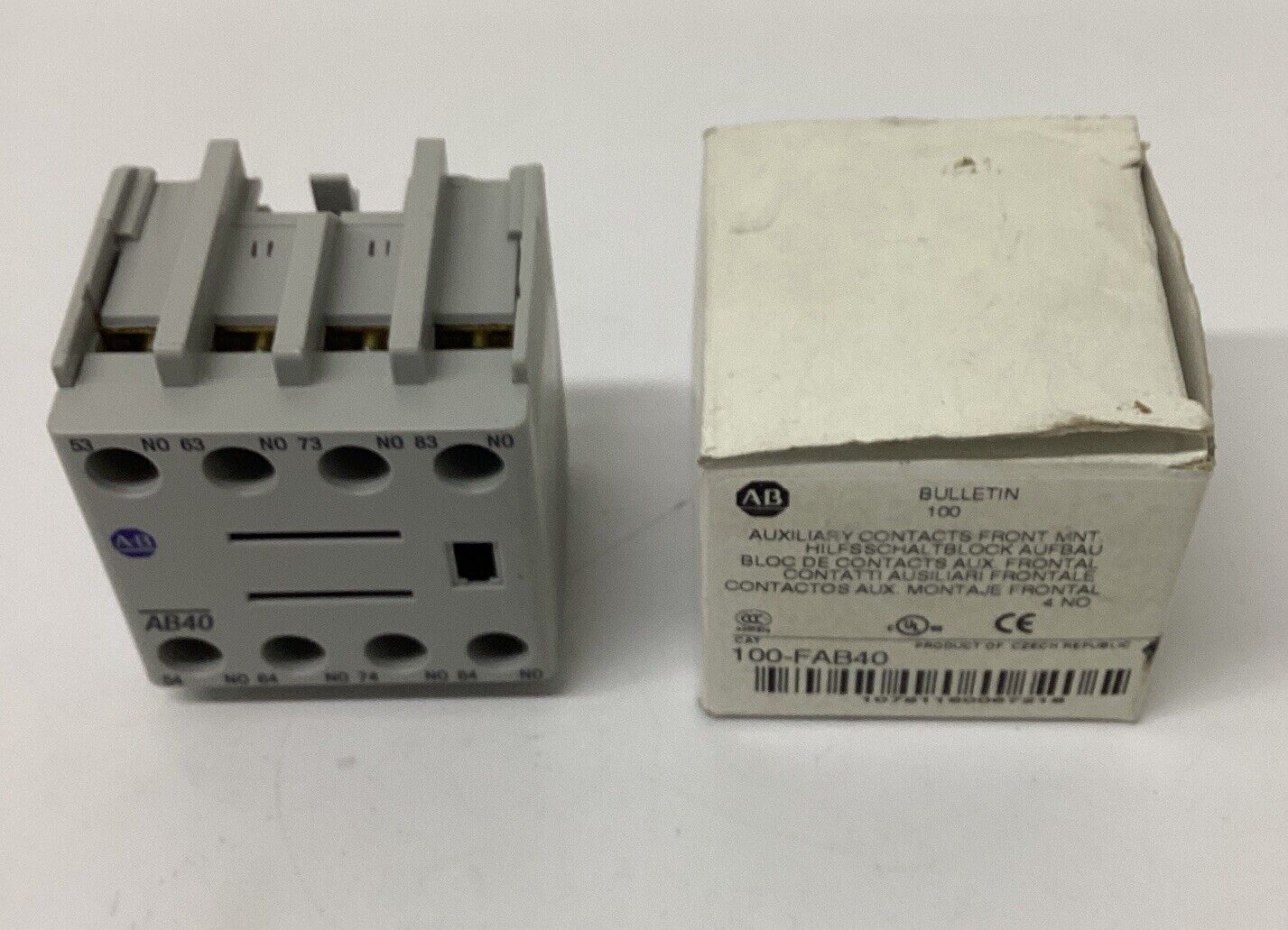 Allen Bradley 100-FAB40 Front Mount Auxiliary Contact Block (CL127) - 0