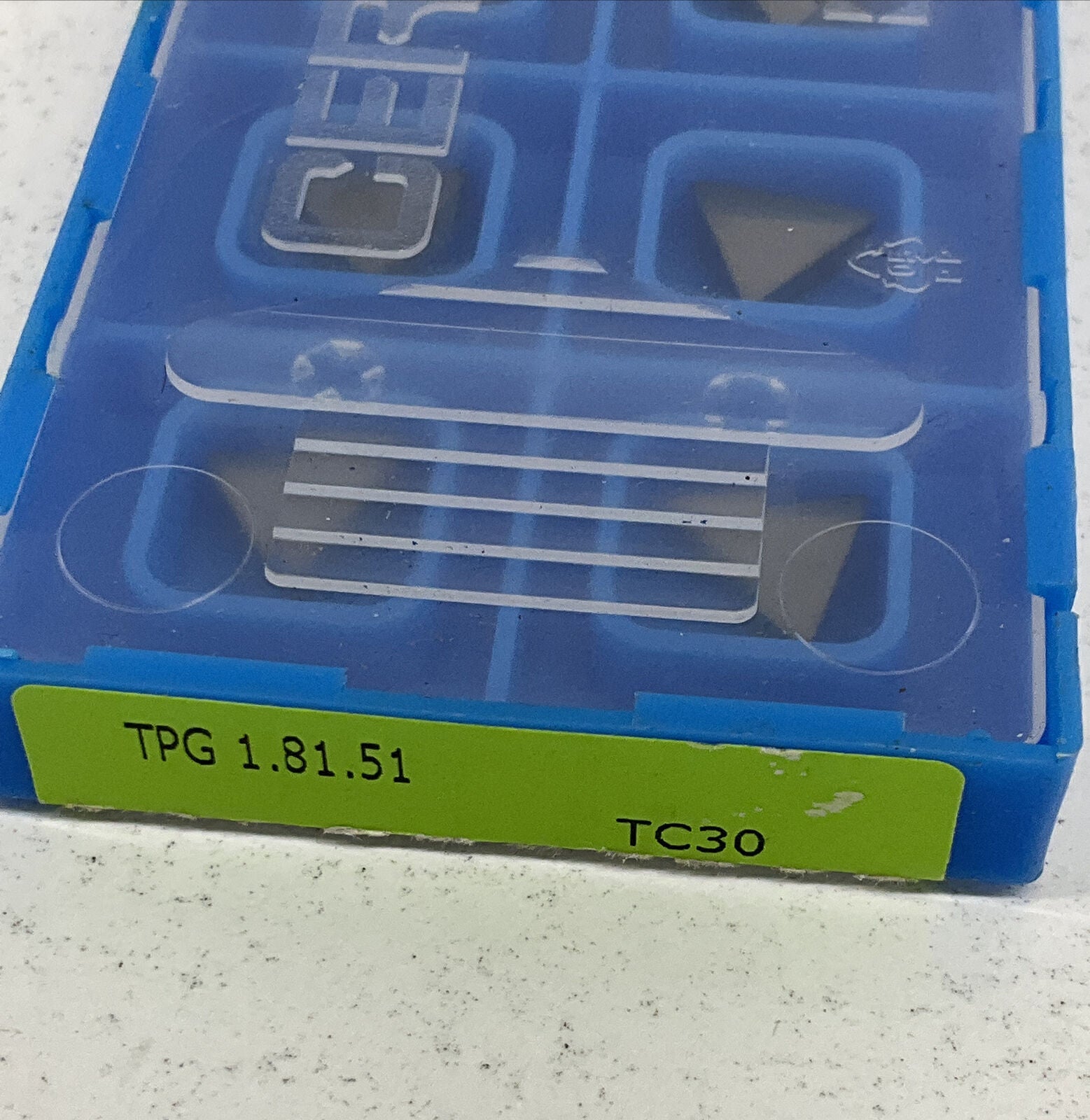 Kyocera Ceratip TPG 1.81.51 Grade: TC30 Package of 10 Turning Insert  (YE156)