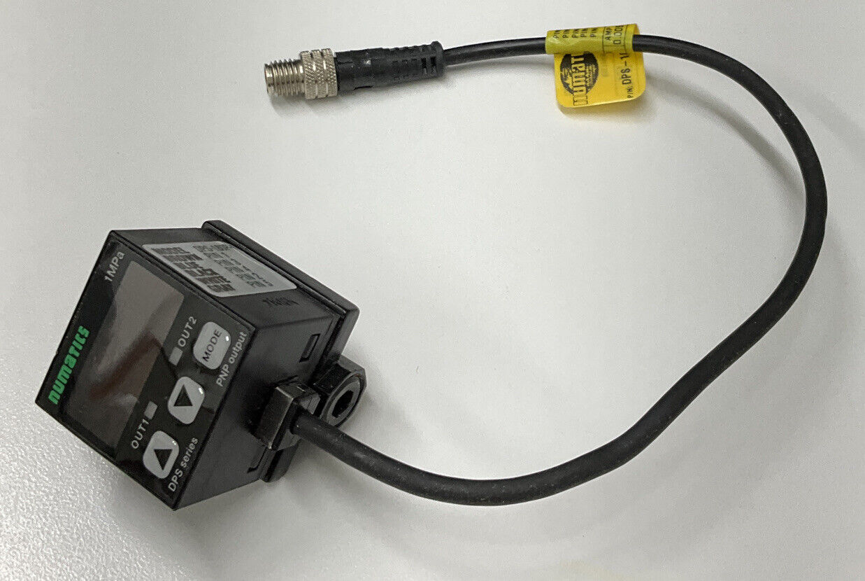 Numatics DPS-180P-1 5-Pin Digital PNP Pressure Sensor 8" Pigtail (CL253)