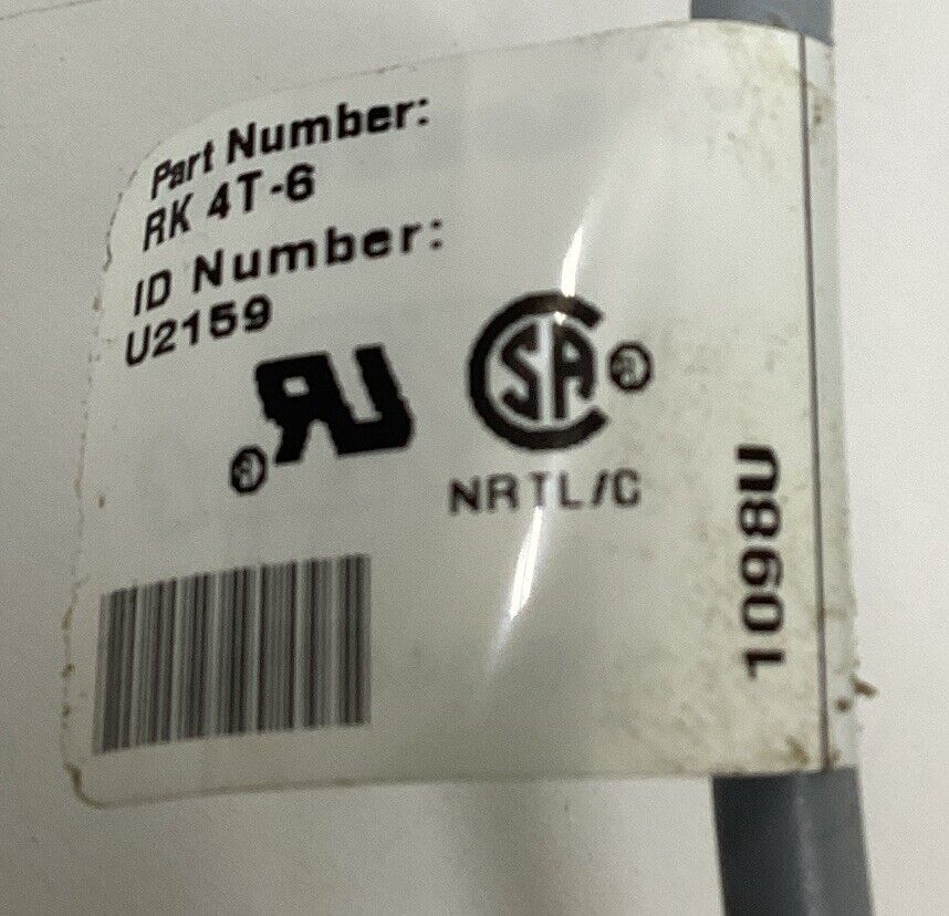 Turck RK4T-6 / U2159 M12, 3-Wire Single End Cable 4M (CBL152) - 0
