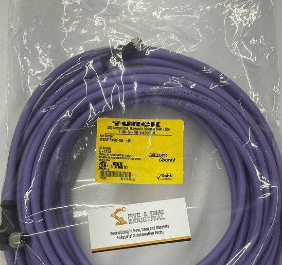 Turck  WSSW RKSW 456-14M  U-17103 EuroFast 90 Male to Female St