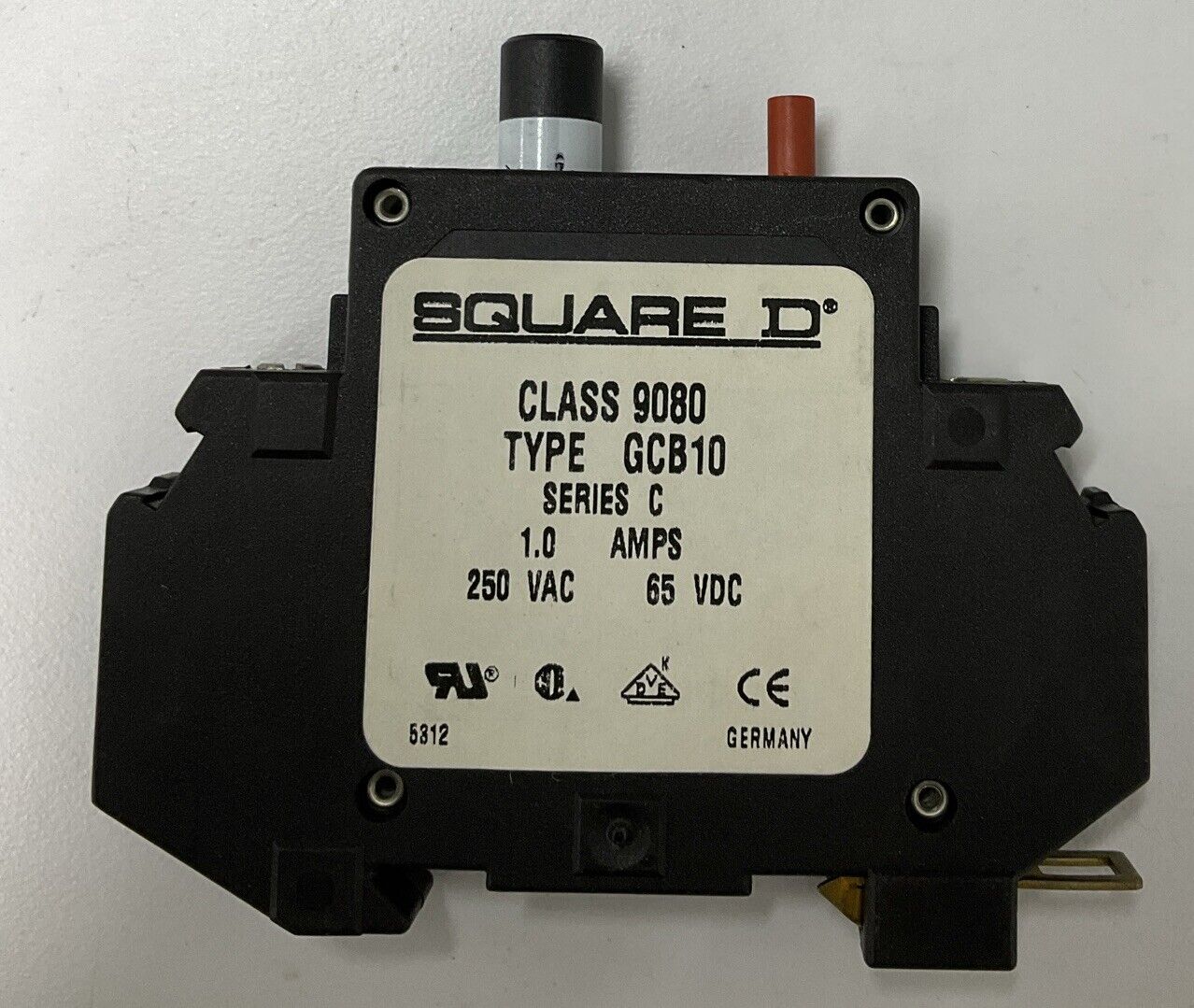 Square D 9080-GCB10 Series C 1.0 Amp Circuit Breaker 250VAC (CL302)